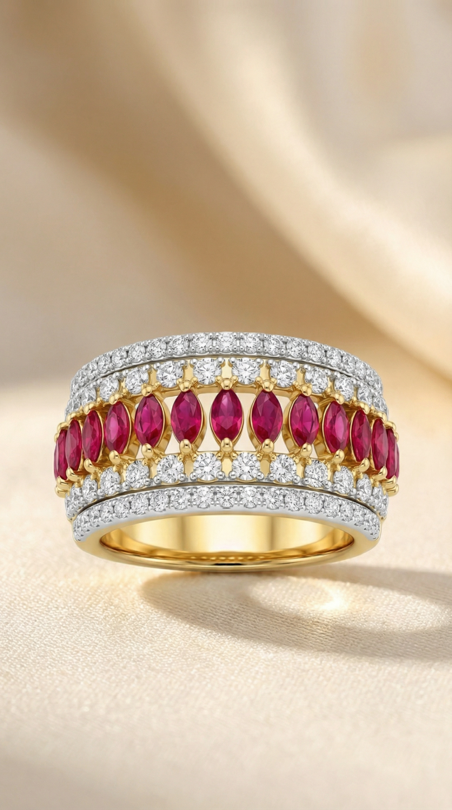 Scarlet Dynasty Statement Ring