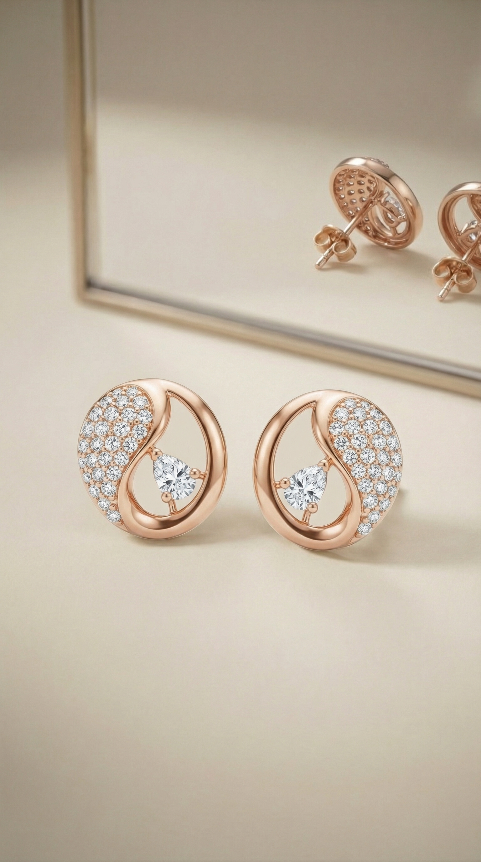 Yin & Yang Stud Earrings