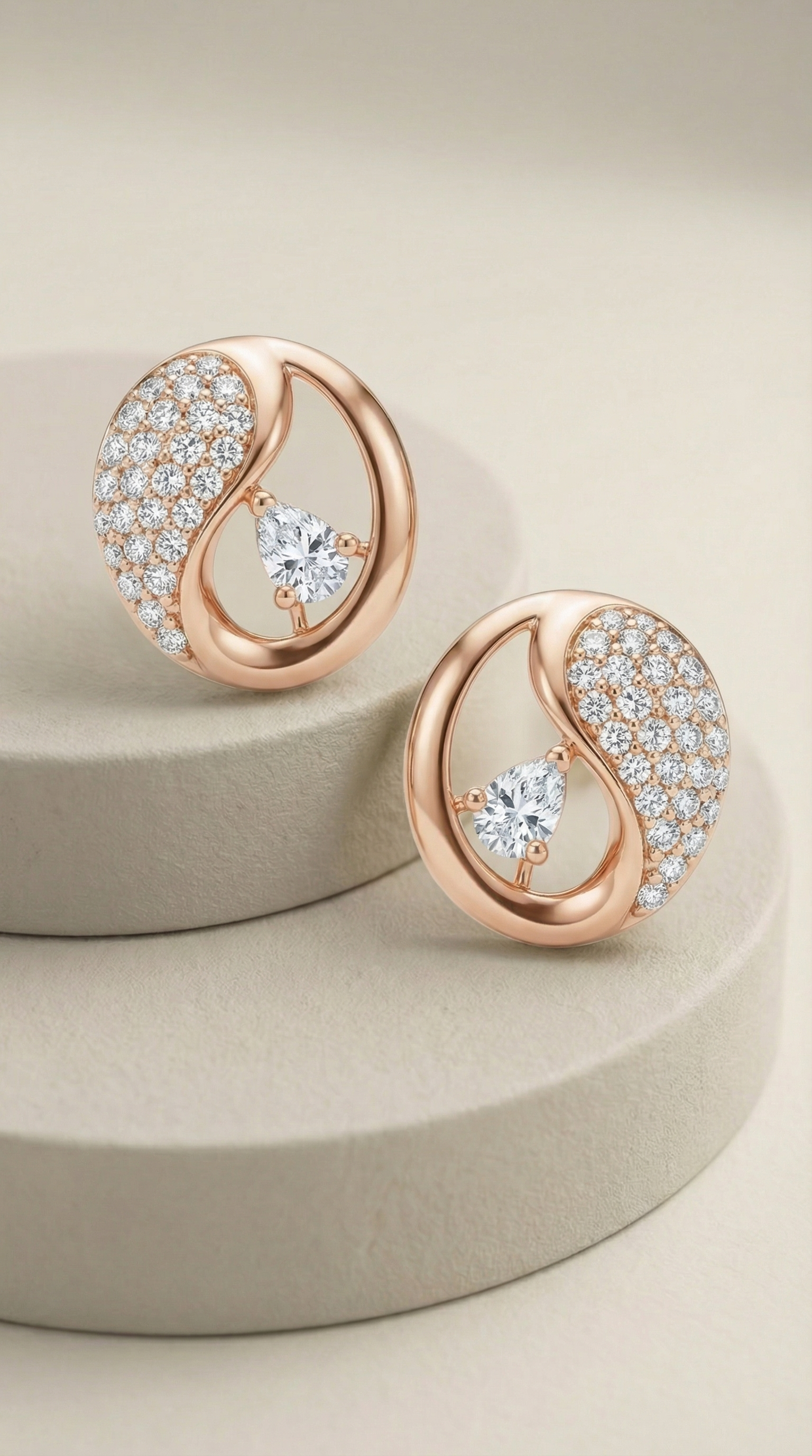 Yin & Yang Stud Earrings