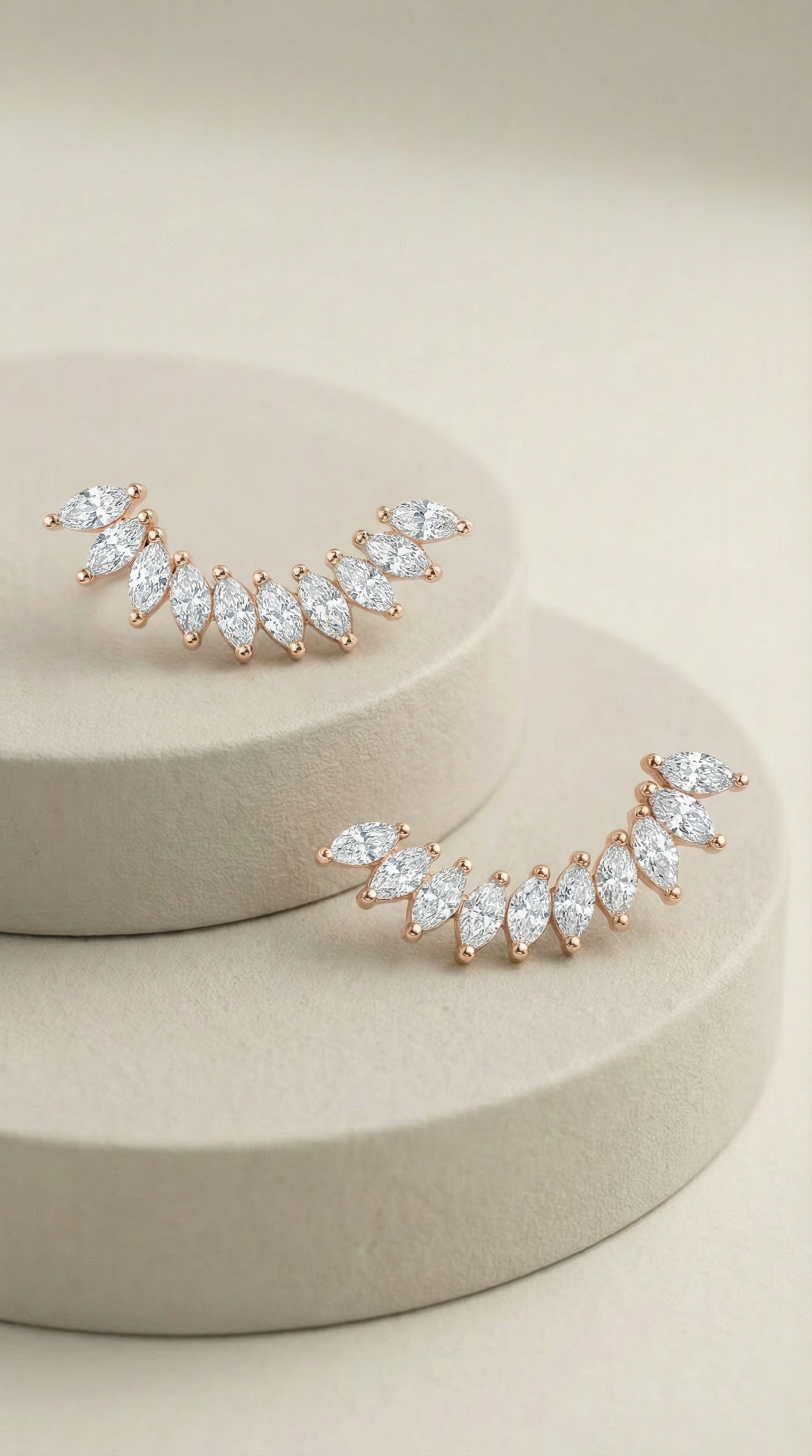 Leaf Trail Statement Earrings