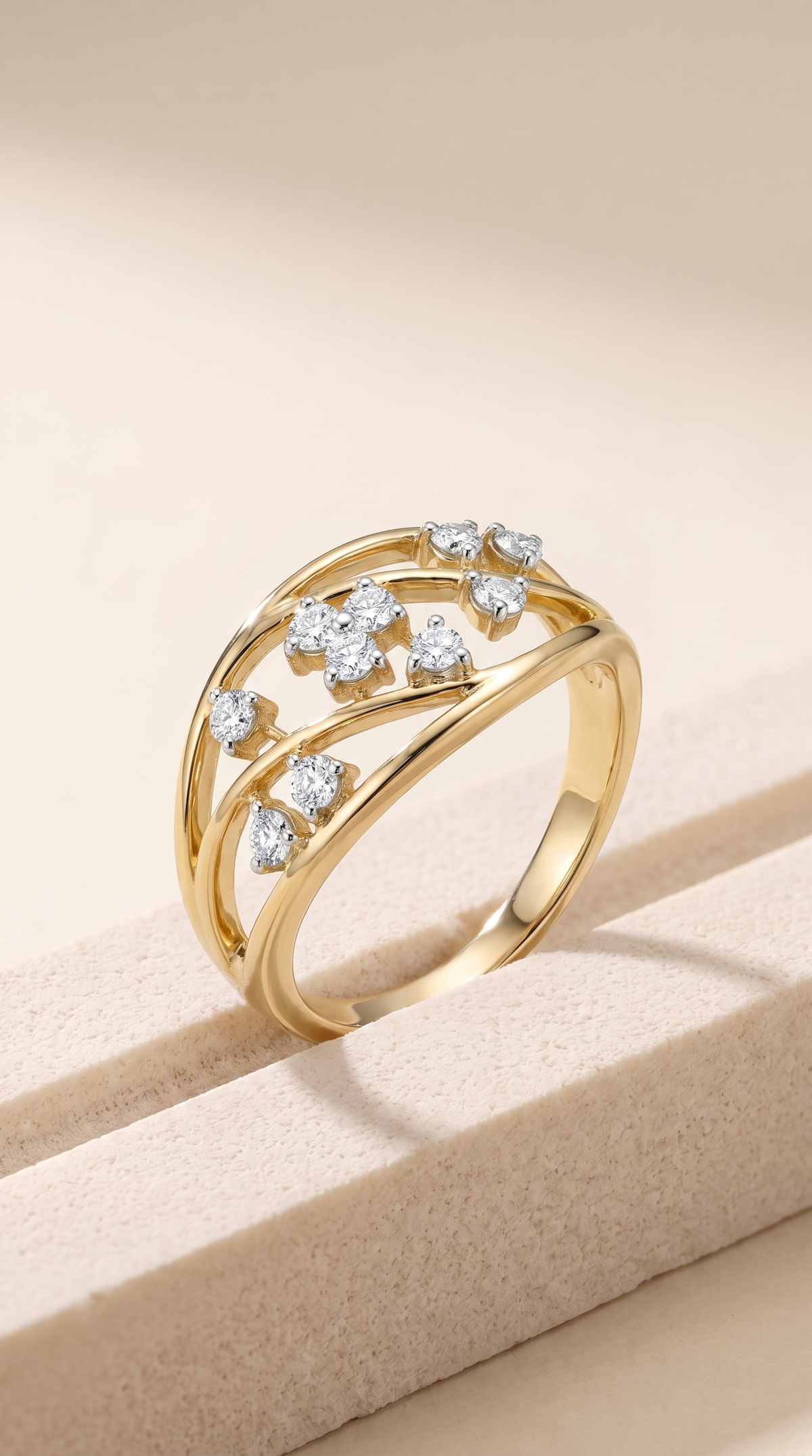 Starlight Vine Constellation Ring
