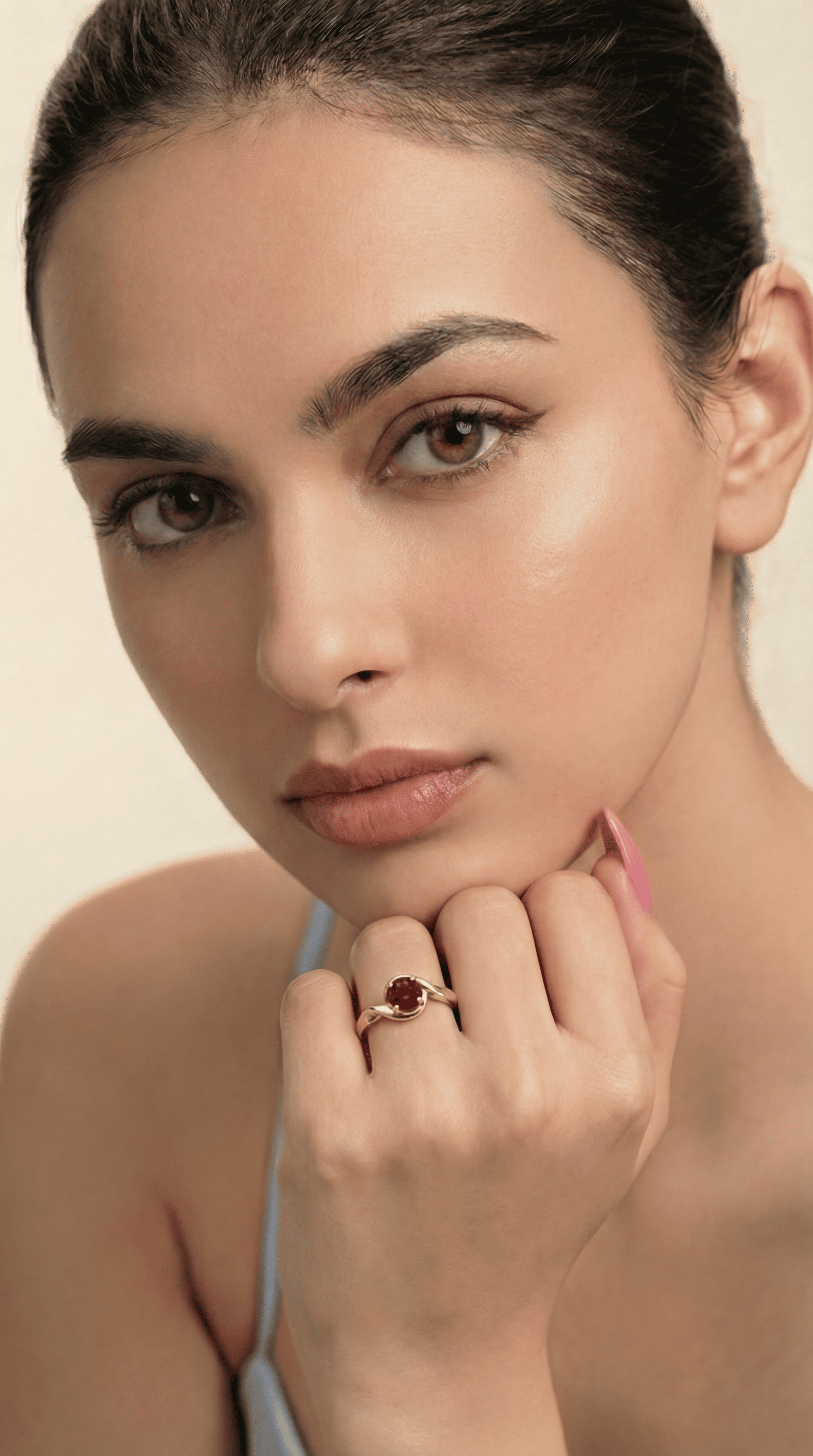 Twisted Love Crimson Ring