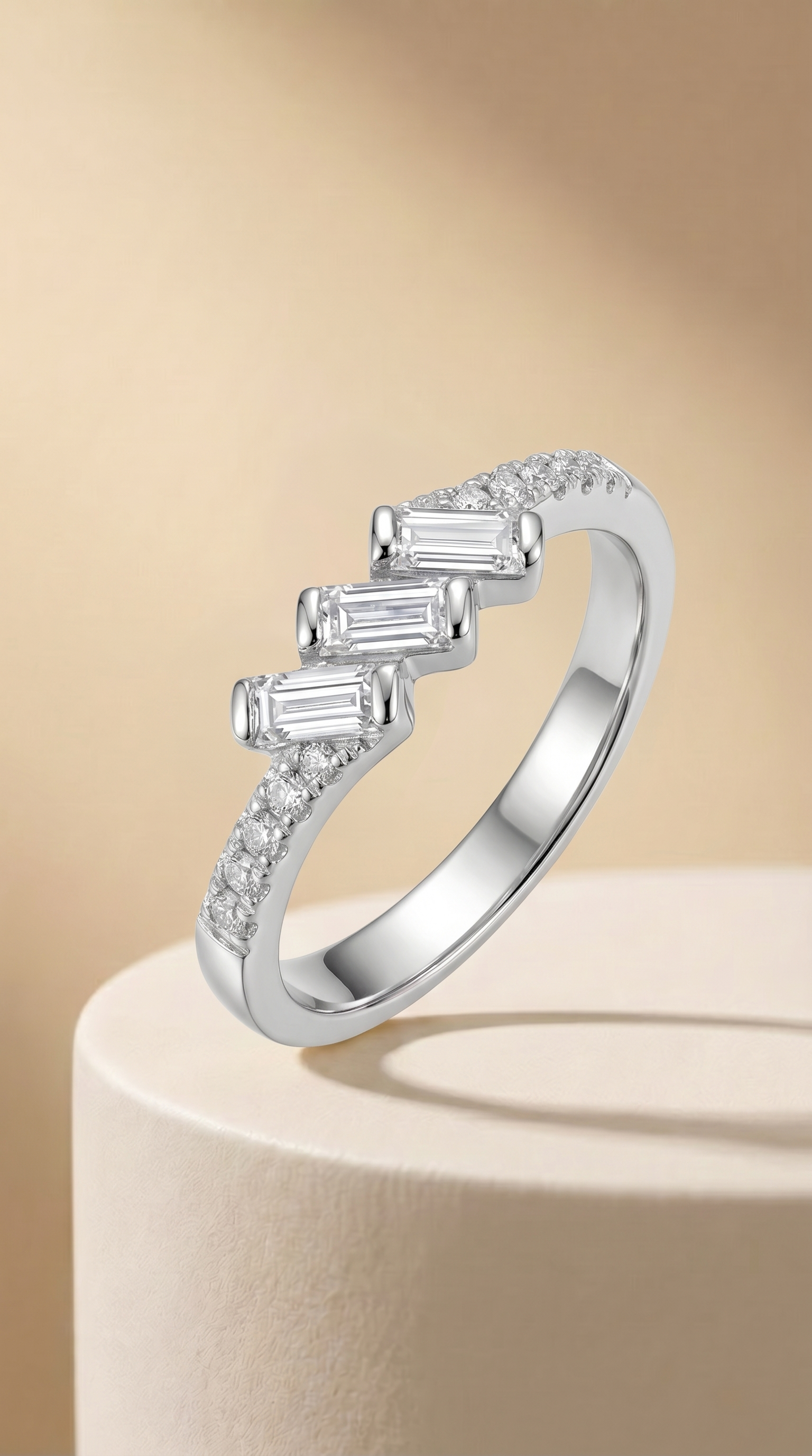 Whispering Hearts Stairway Ring