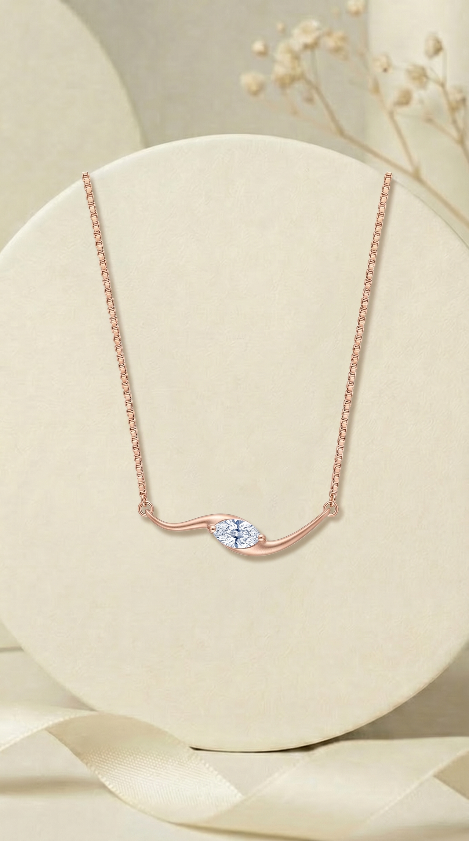 Diamond Wave Necklace