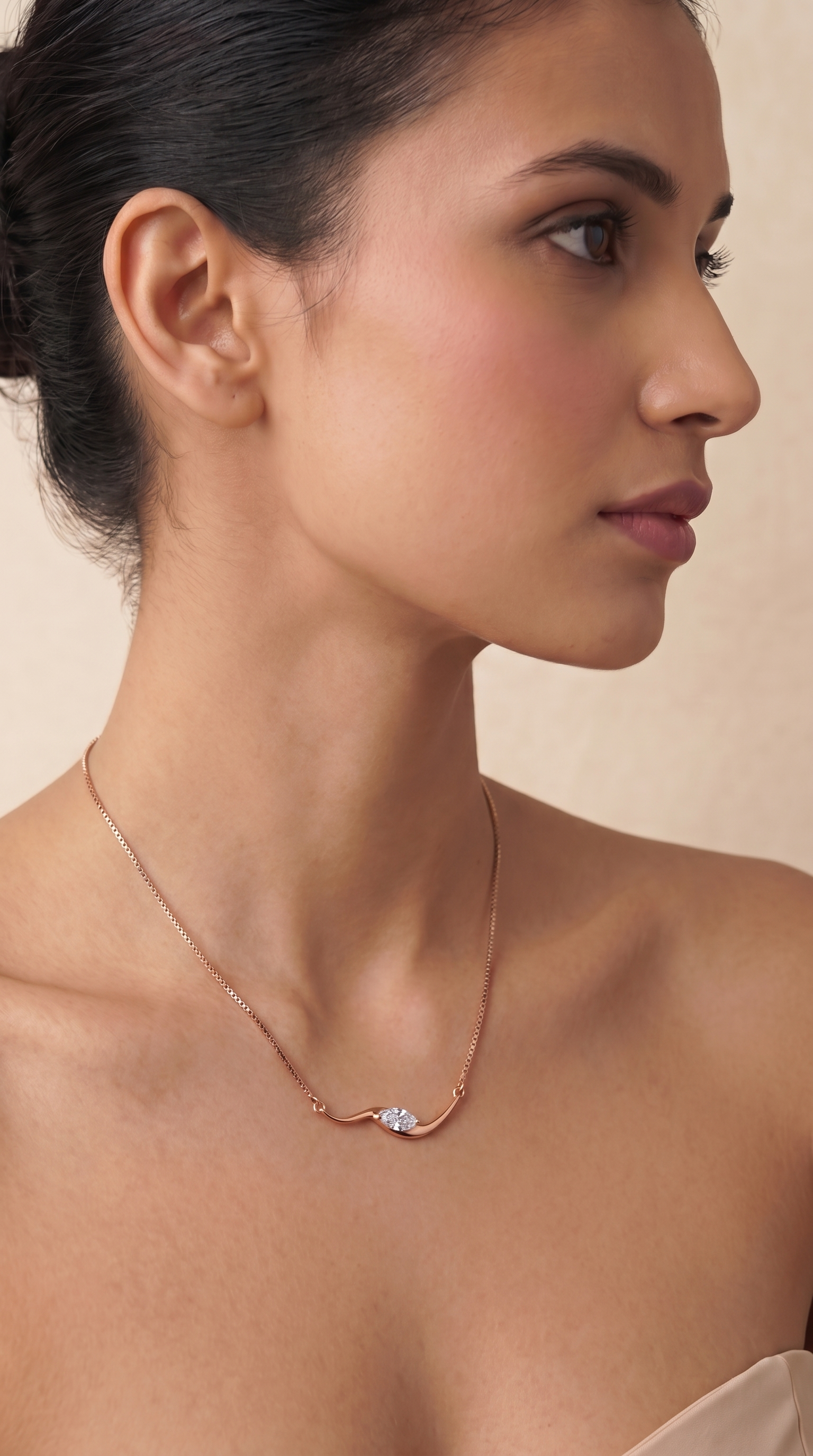 Diamond Wave Necklace