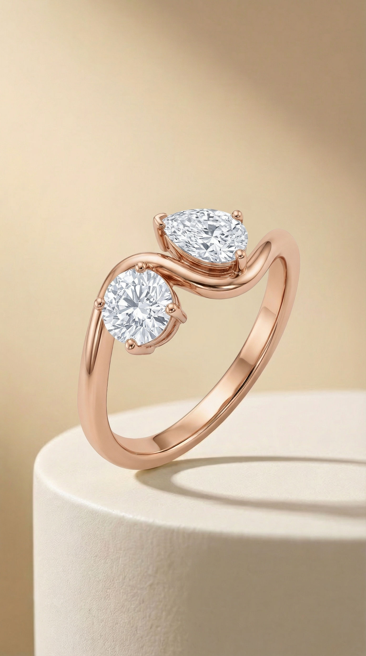 Serene Union Statement Ring