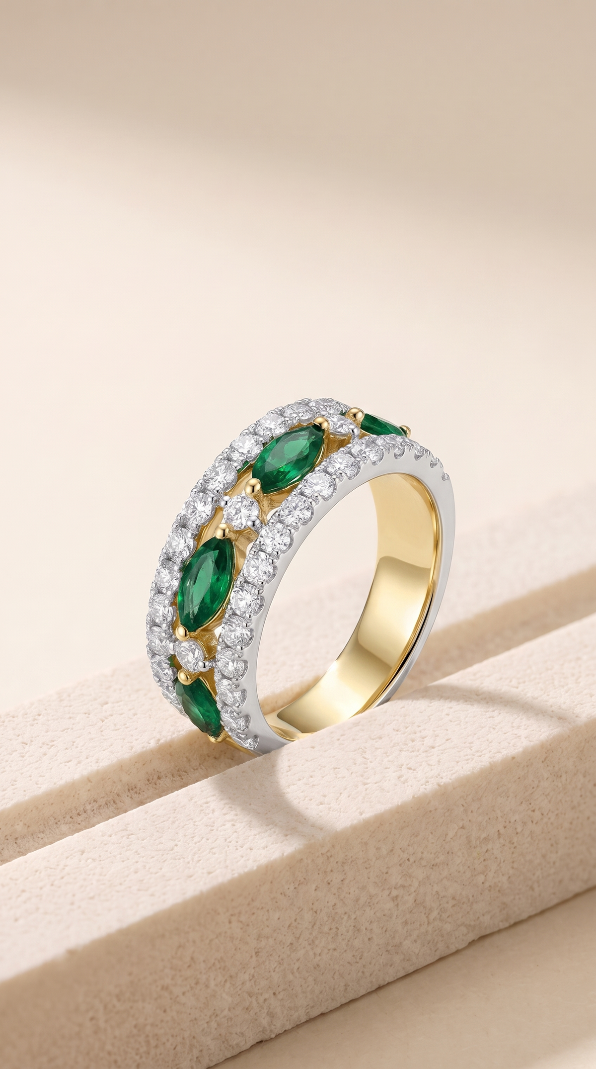 Enchanted Emerald Statement Band