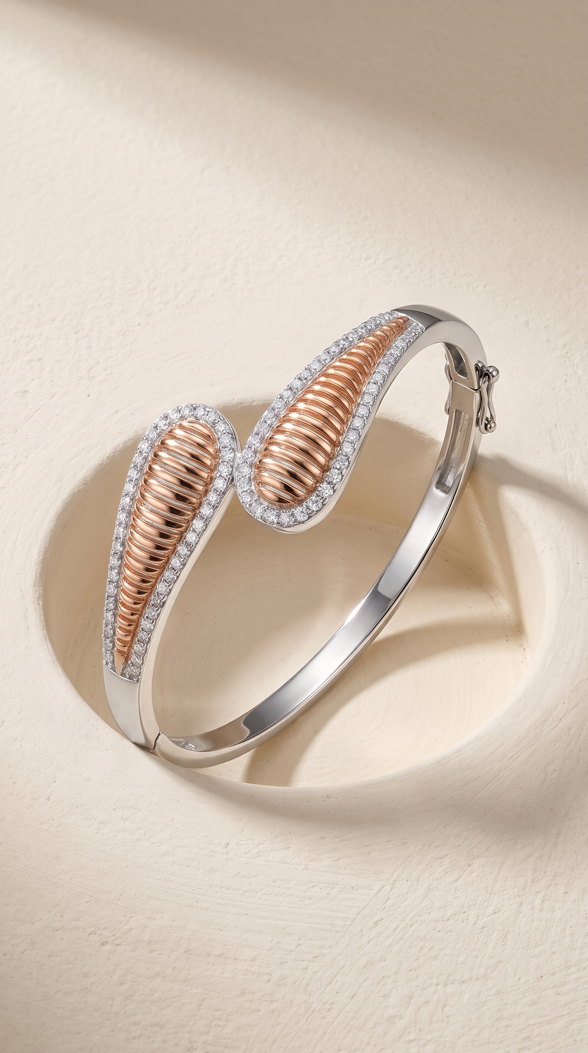 Whispering Petals Bypass Bangle