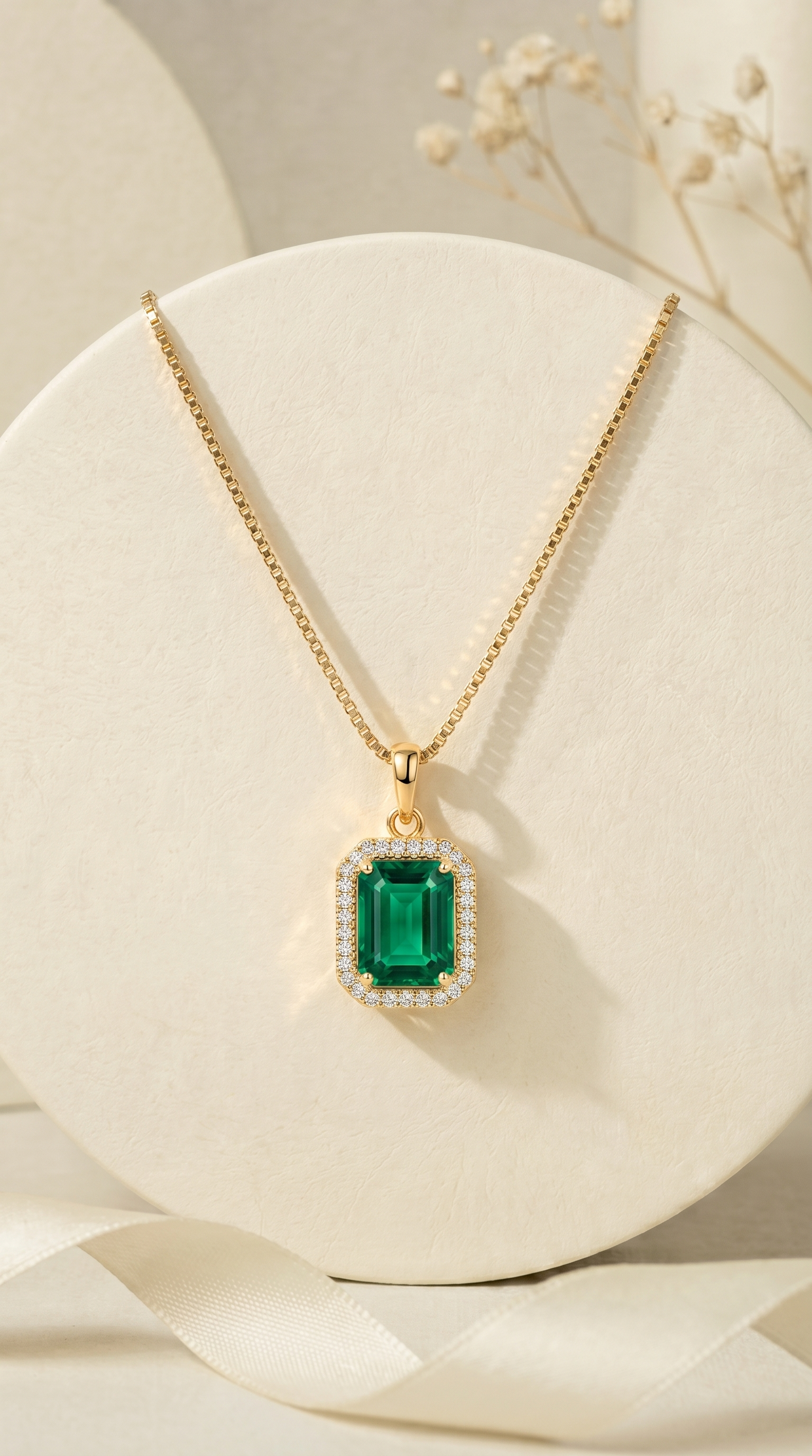 Touch of Emerald Necklace