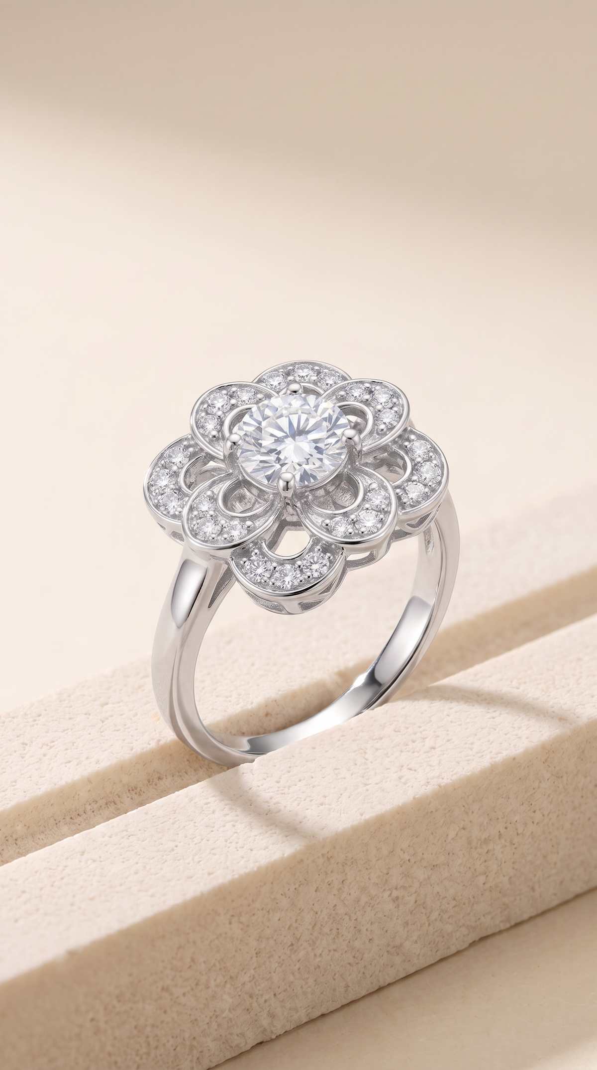 Blossoming Radiance Statement Ring