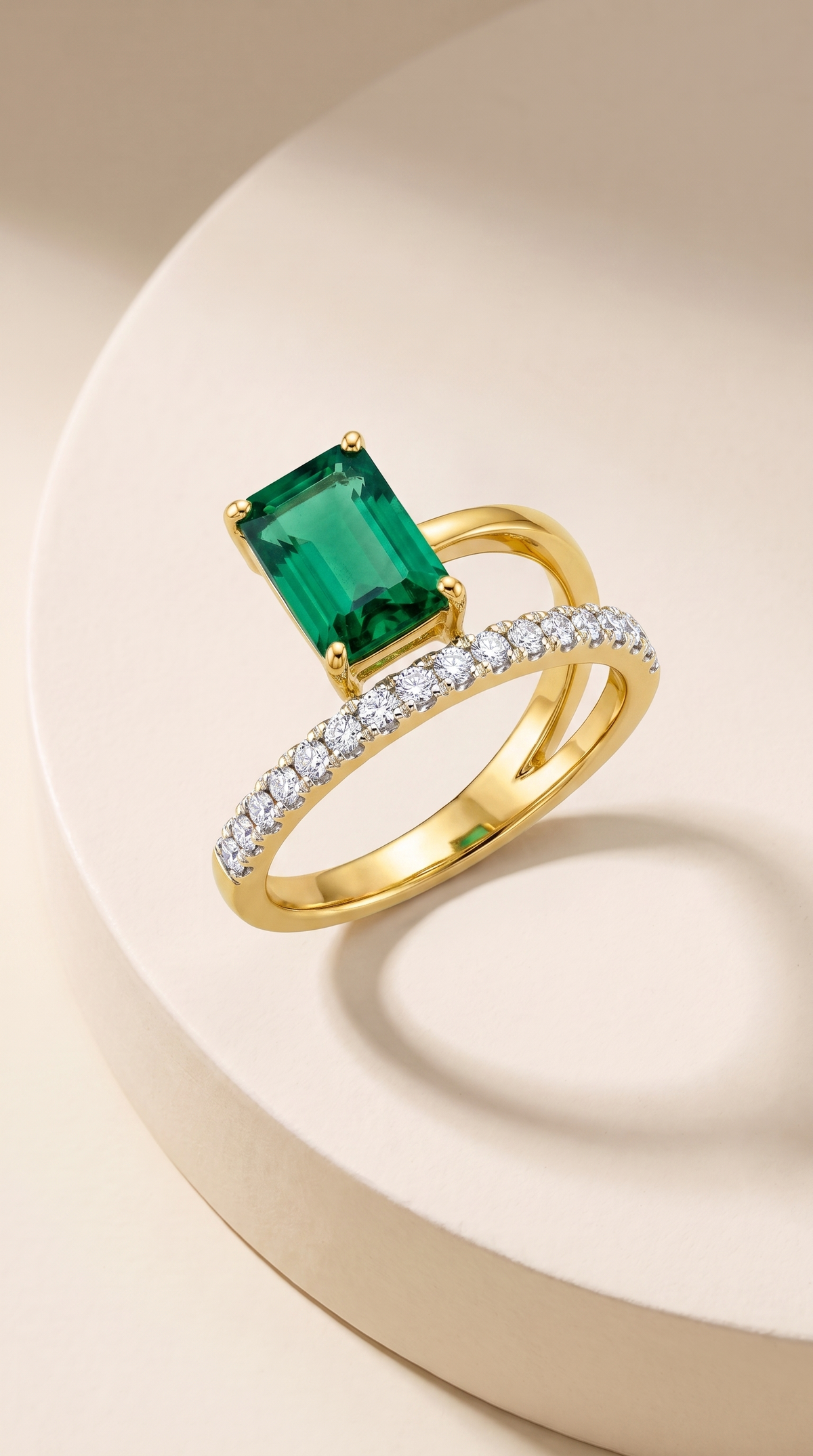 Emerald Allure Dual Statement Band