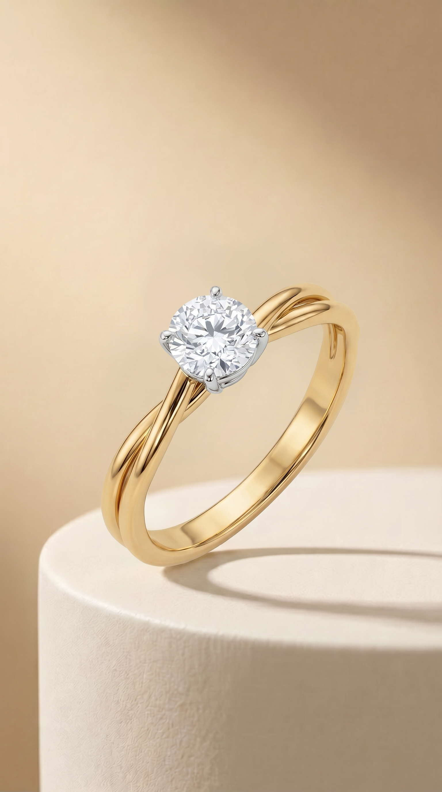 Entwined Destinies Solitaire Ring