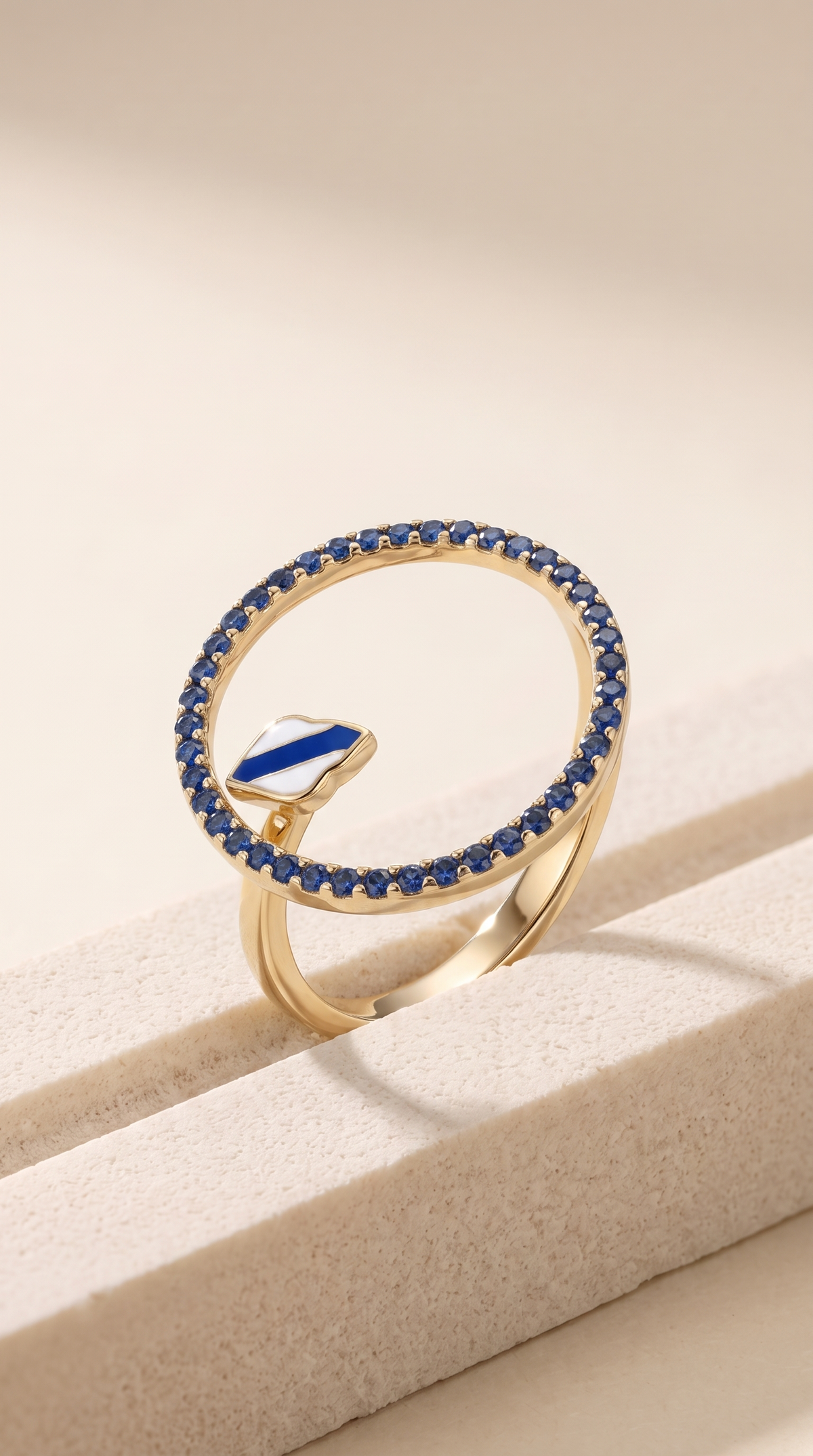 Midnight Kiss Open Ring