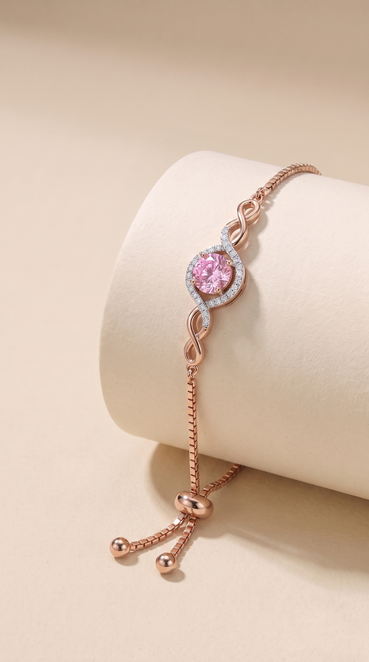 Blushing Infinity Love Bracelet