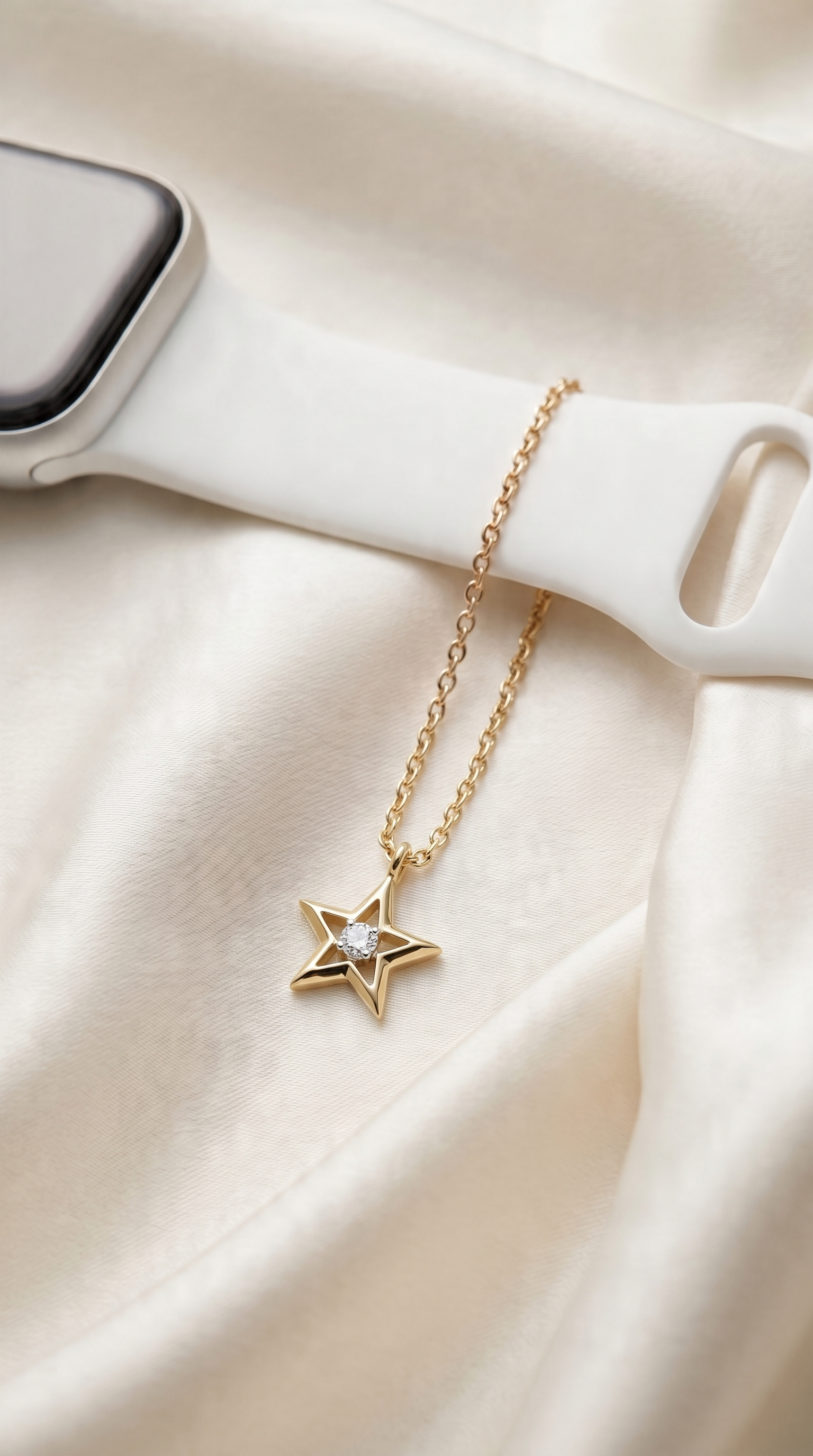 Guiding Star Solitaire Watch Charm