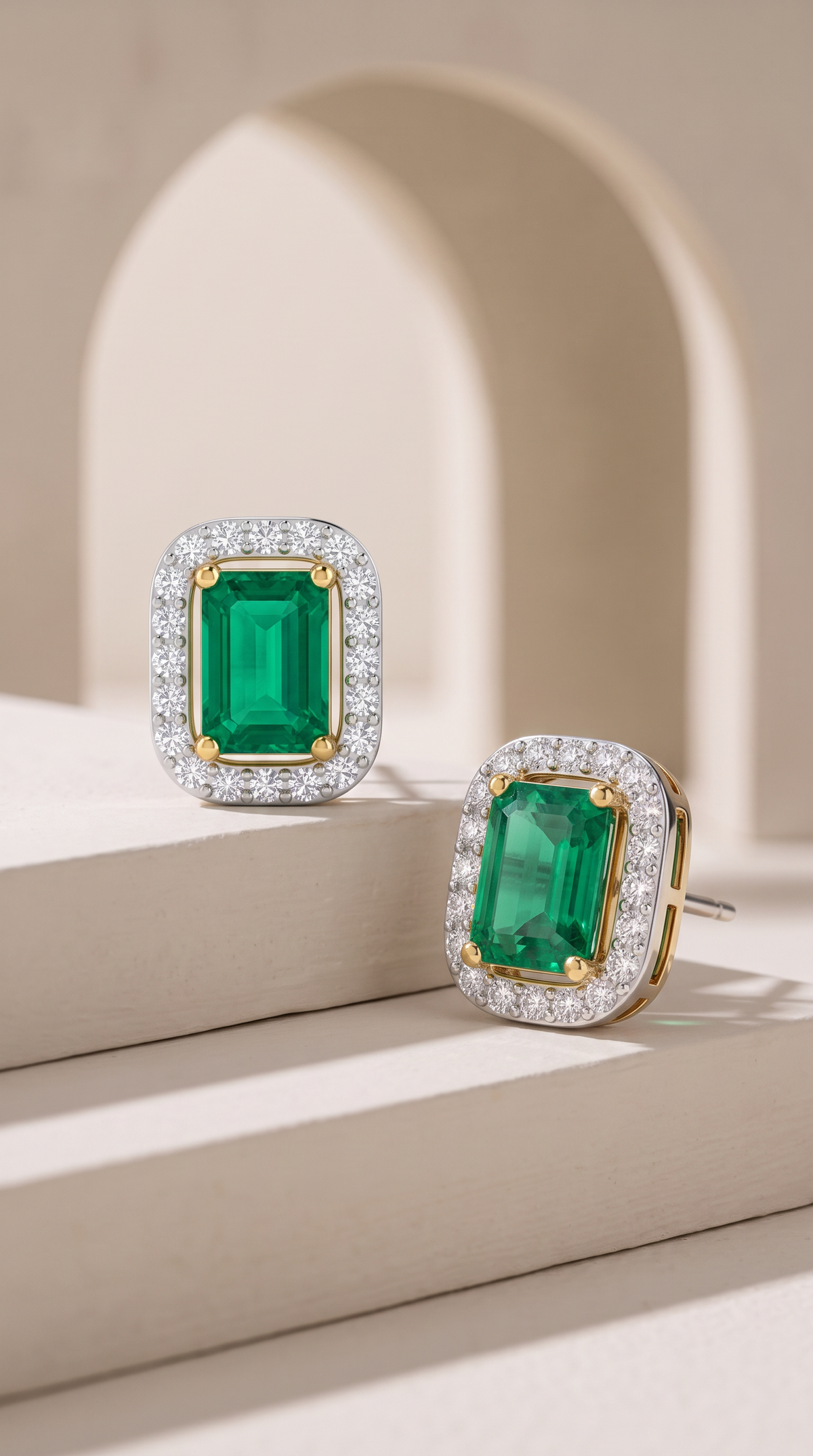Regal Emerald Radiance Studs
