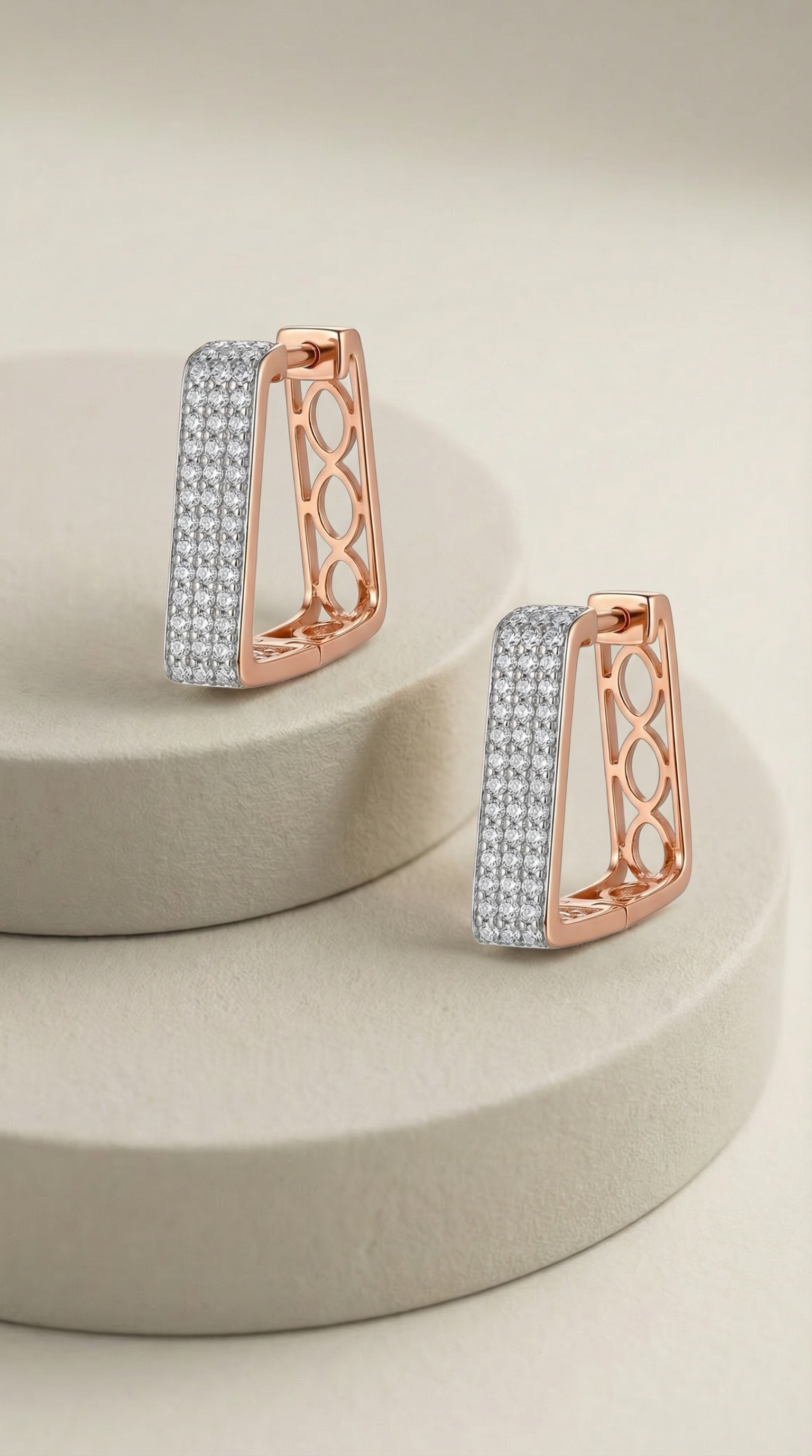 Sculpted Line Hoop Earrings