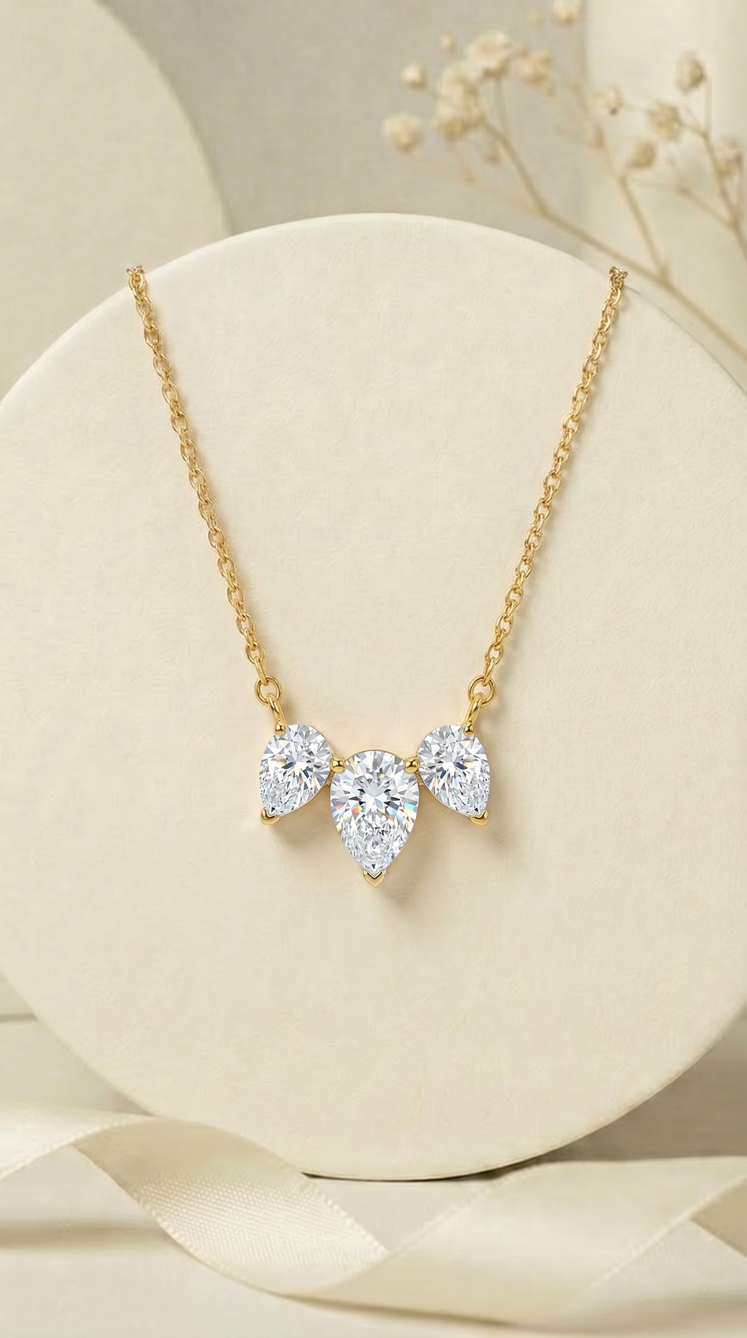 Dew Drop Trinity Necklace