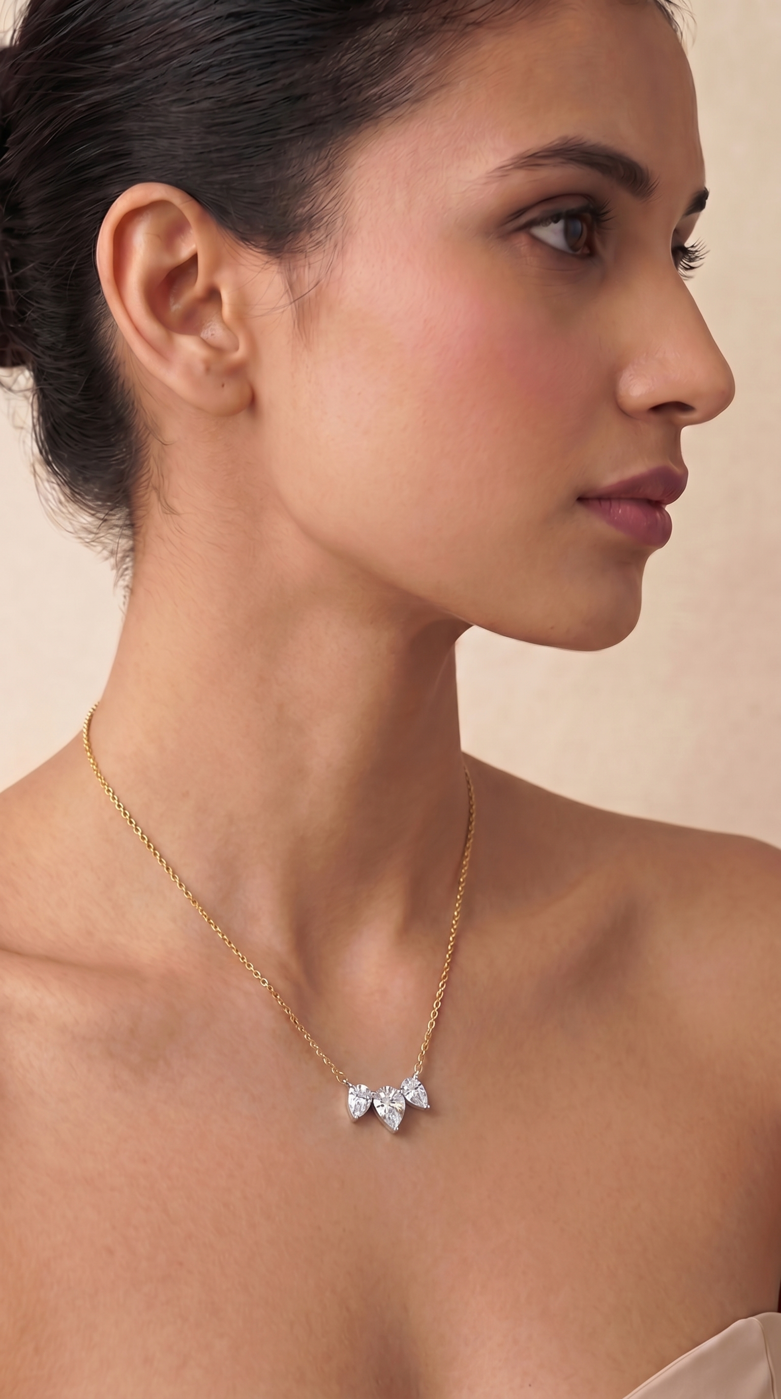 Dew Drop Trinity Necklace