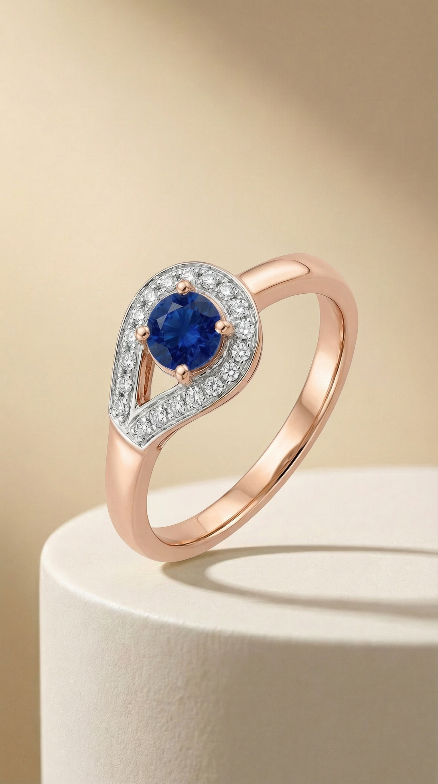Sapphire Drop Ring