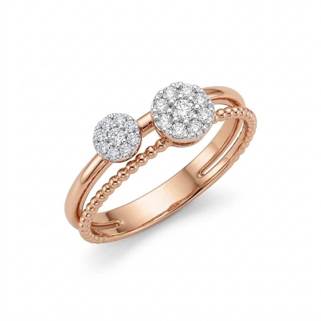 Two Of Us Statement Ring