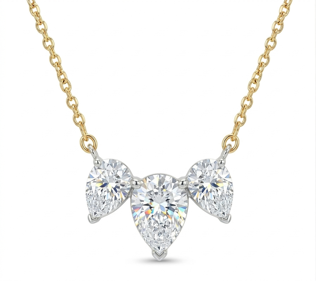 Dew Drop Trinity Necklace