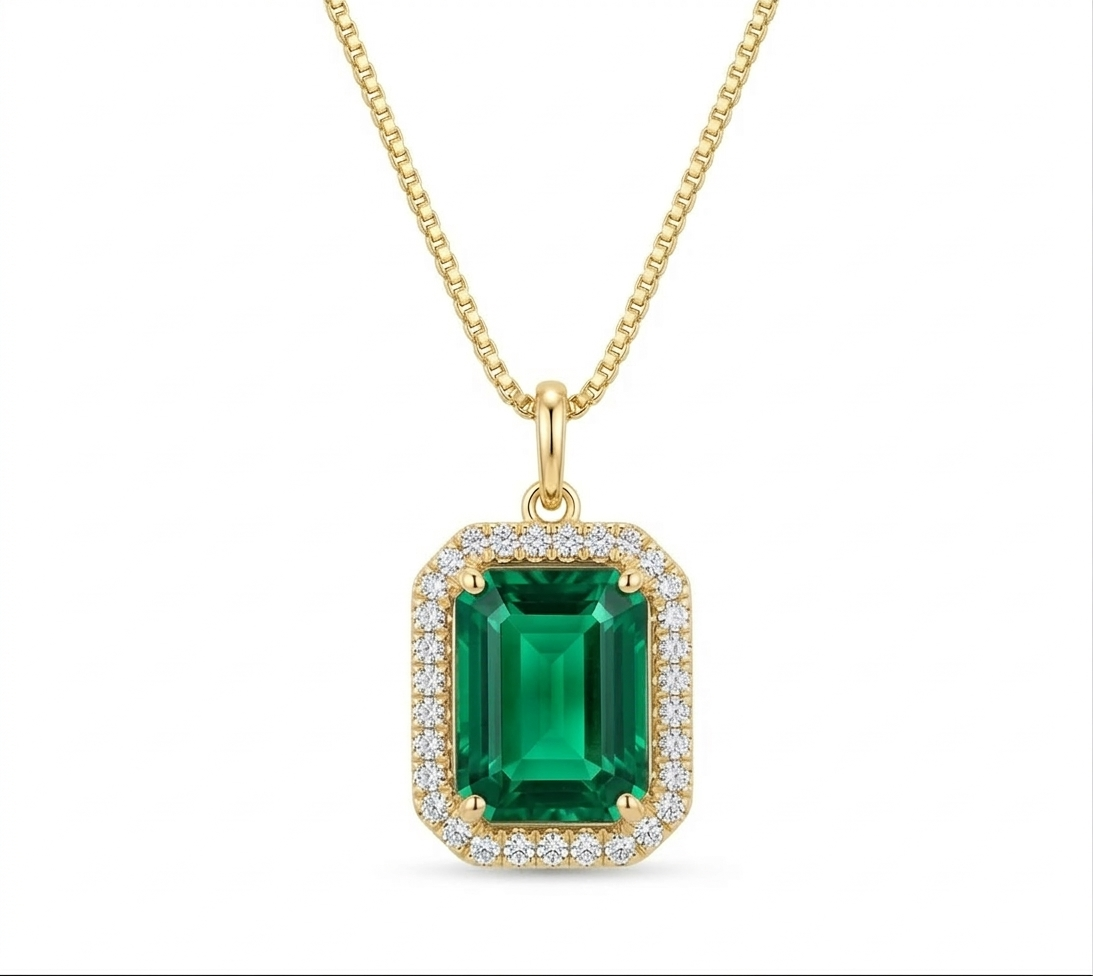 Touch of Emerald Necklace