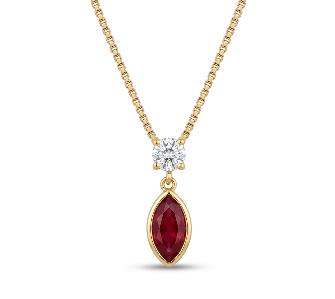 Scarlet Flame Passion Necklace