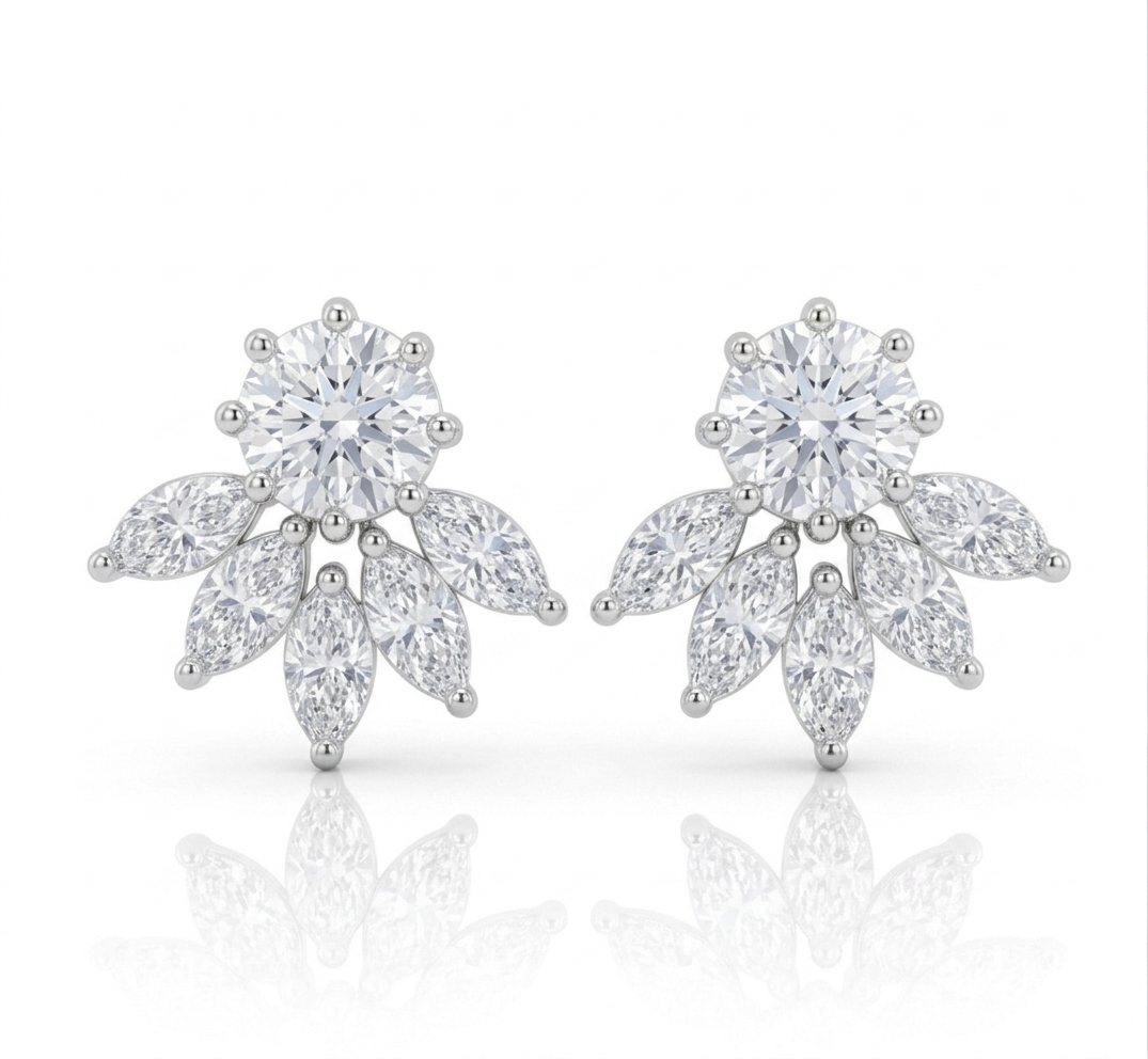 Radiant Sunburst Bloom Studs