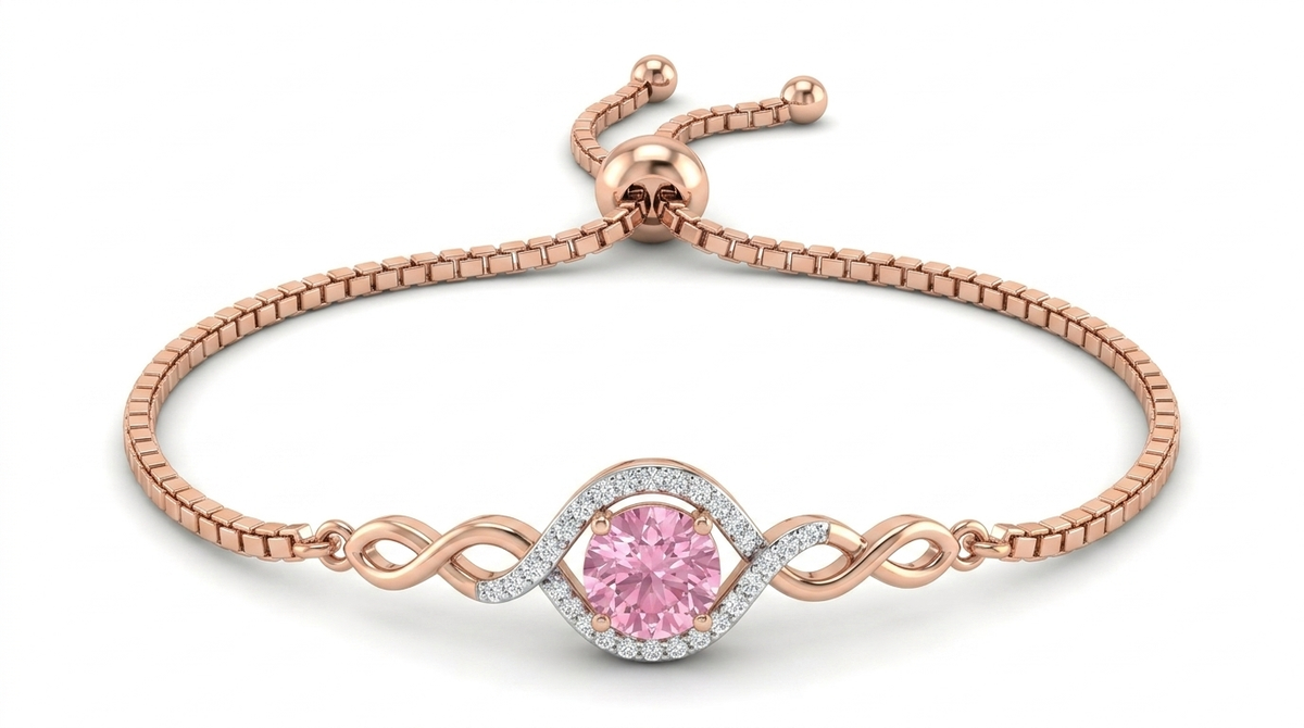 Blushing Infinity Love Bracelet