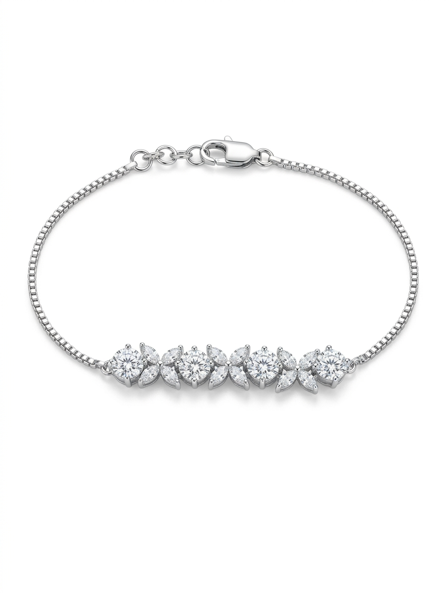 Starlight Blossom Charm Bracelet