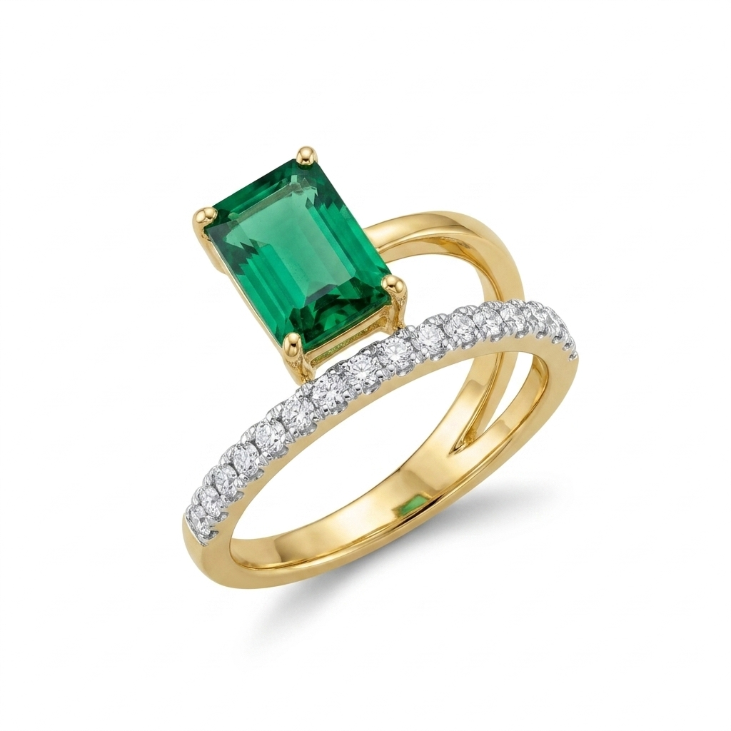 Emerald Allure Dual Statement Band
