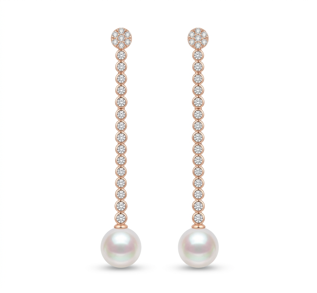 Pearl Drop Statement Earrings