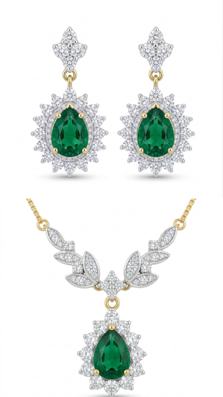 Imperial Bloom Statement Pendant Set