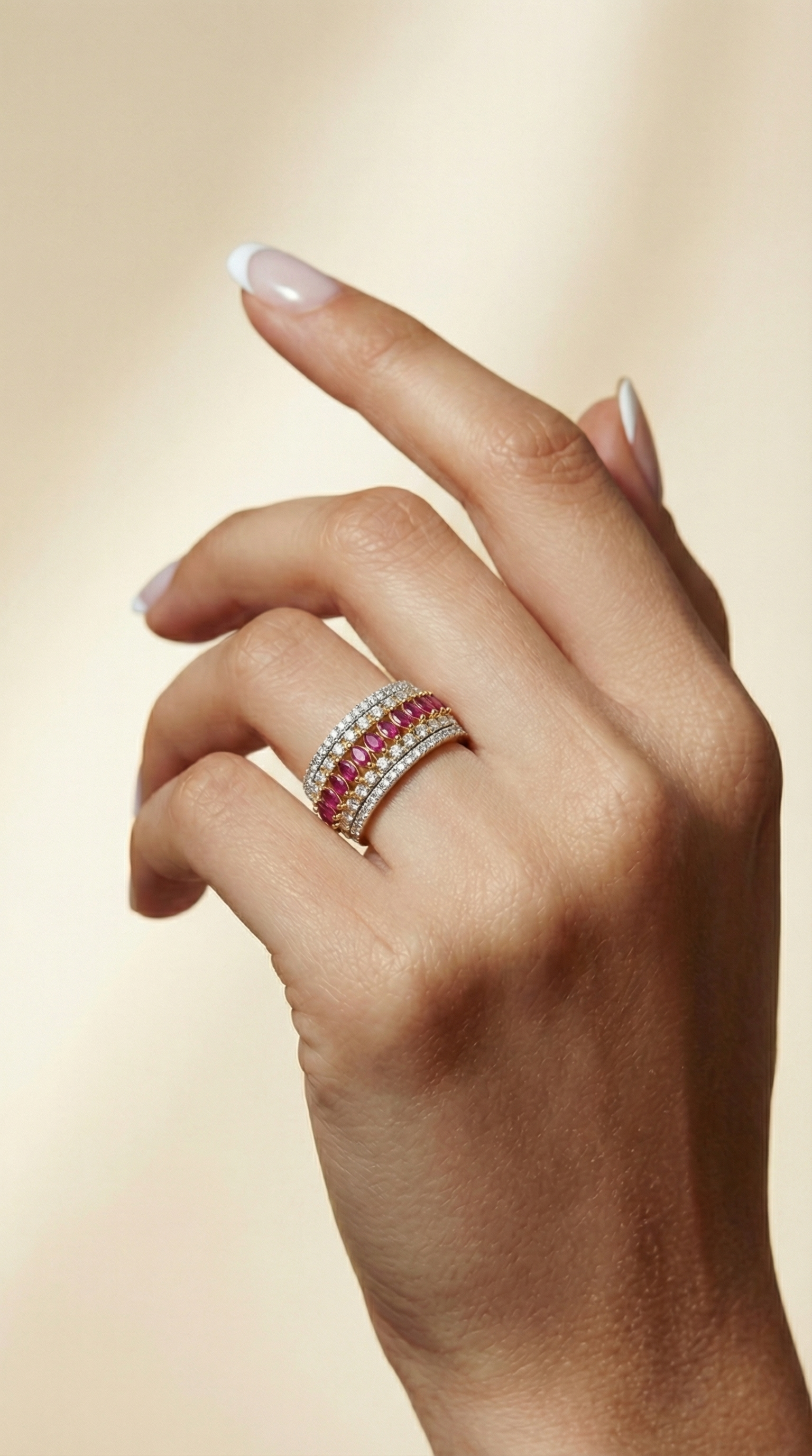 Scarlet Dynasty Statement Ring