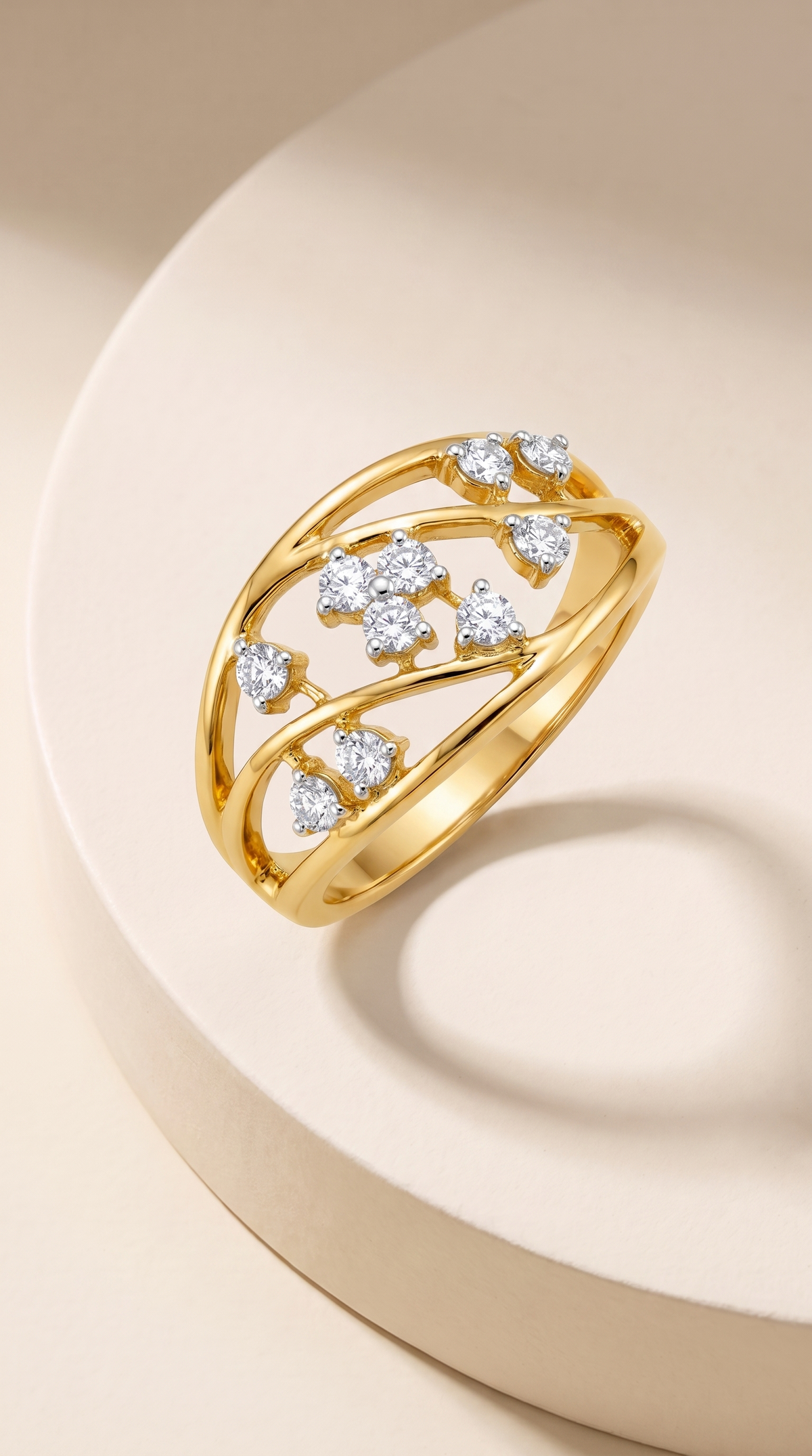Starlight Vine Constellation Ring