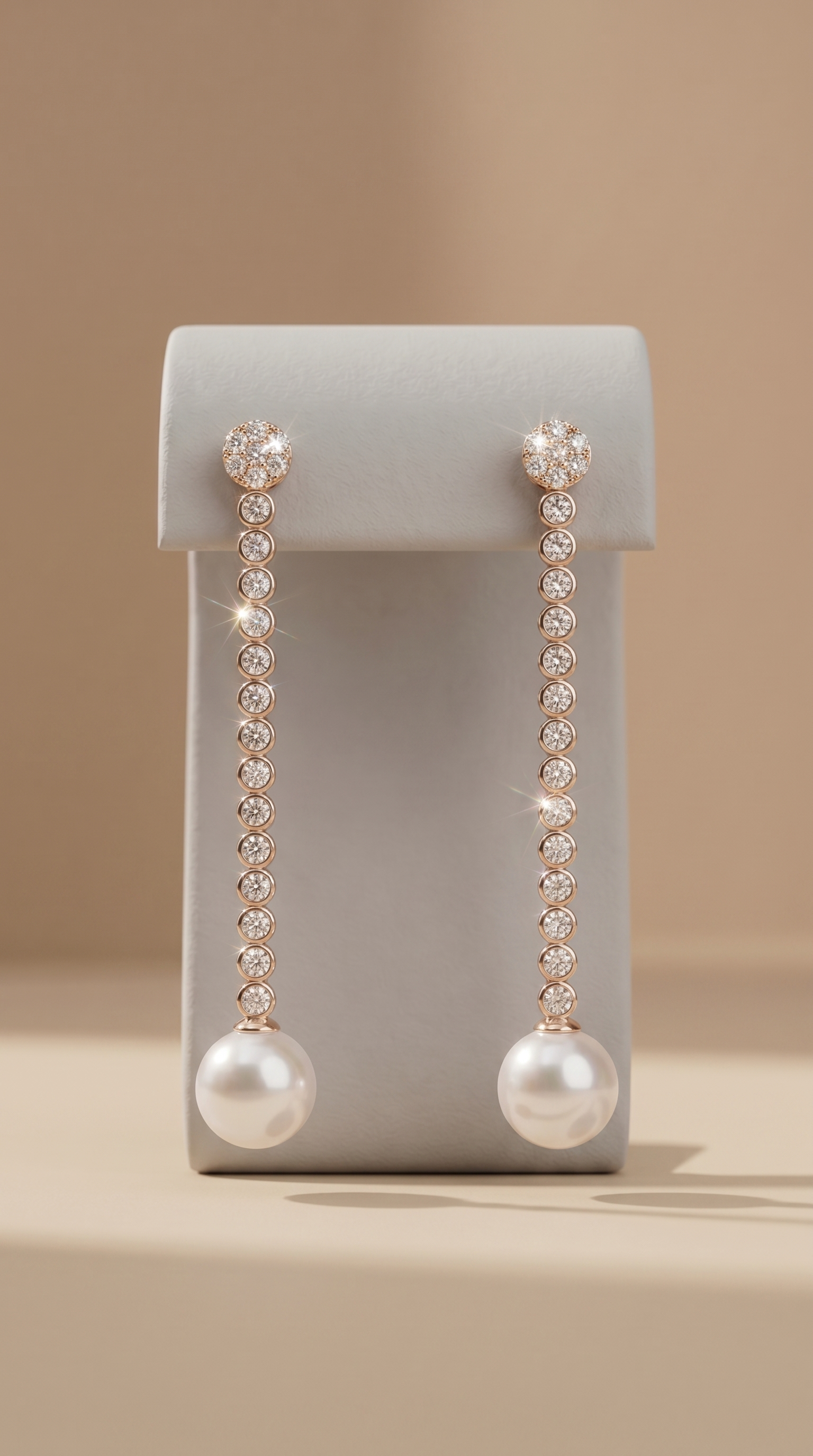 Pearl Drop Statement Earrings