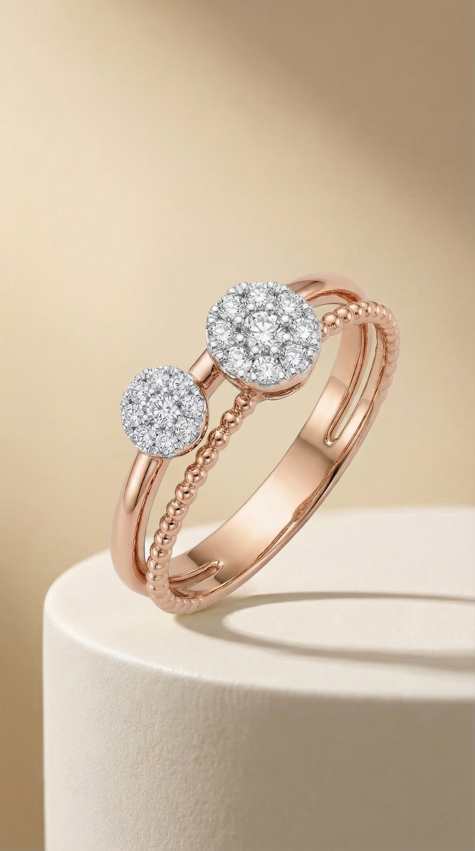 Two Of Us Statement Ring