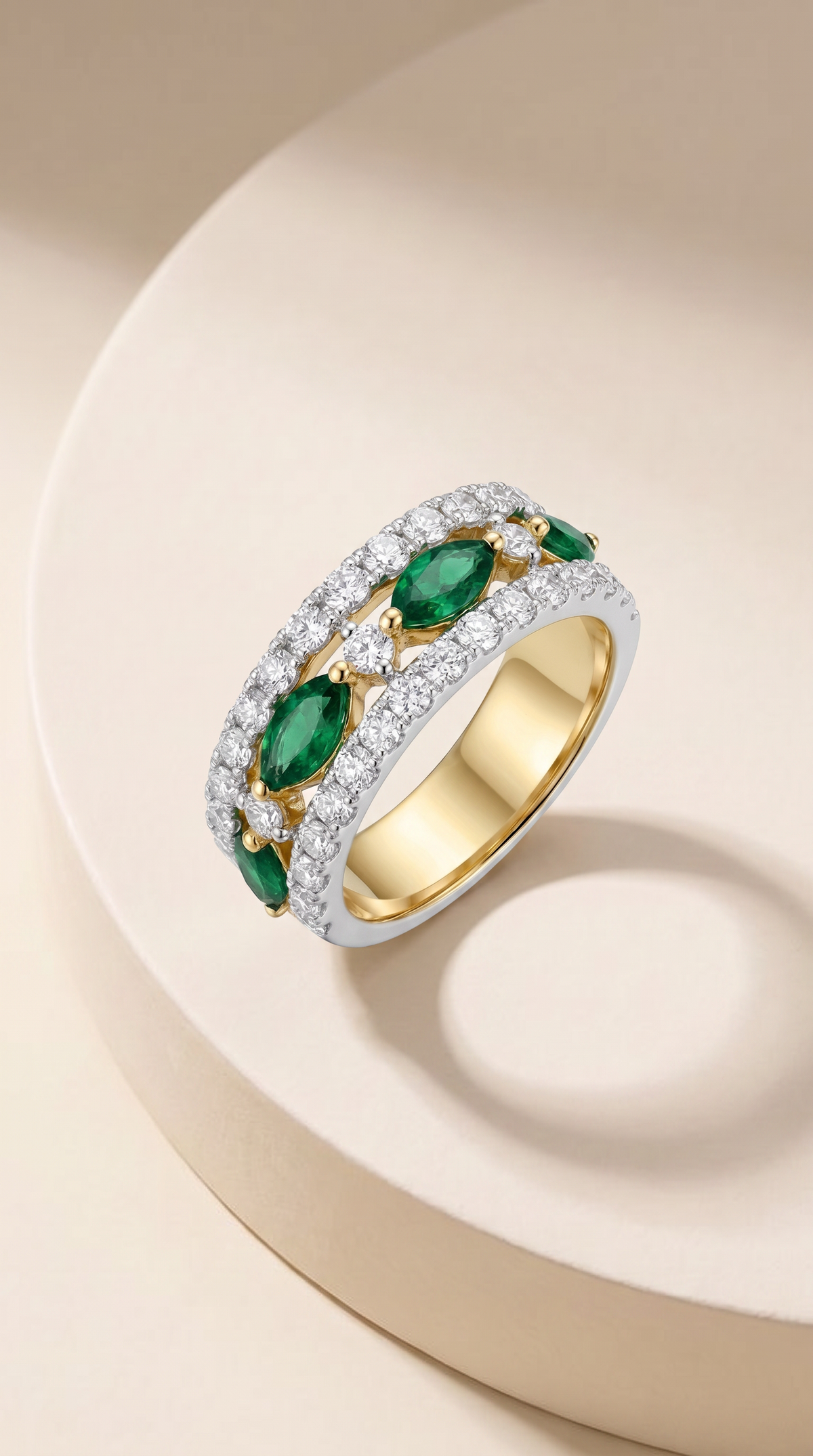 Enchanted Emerald Statement Band