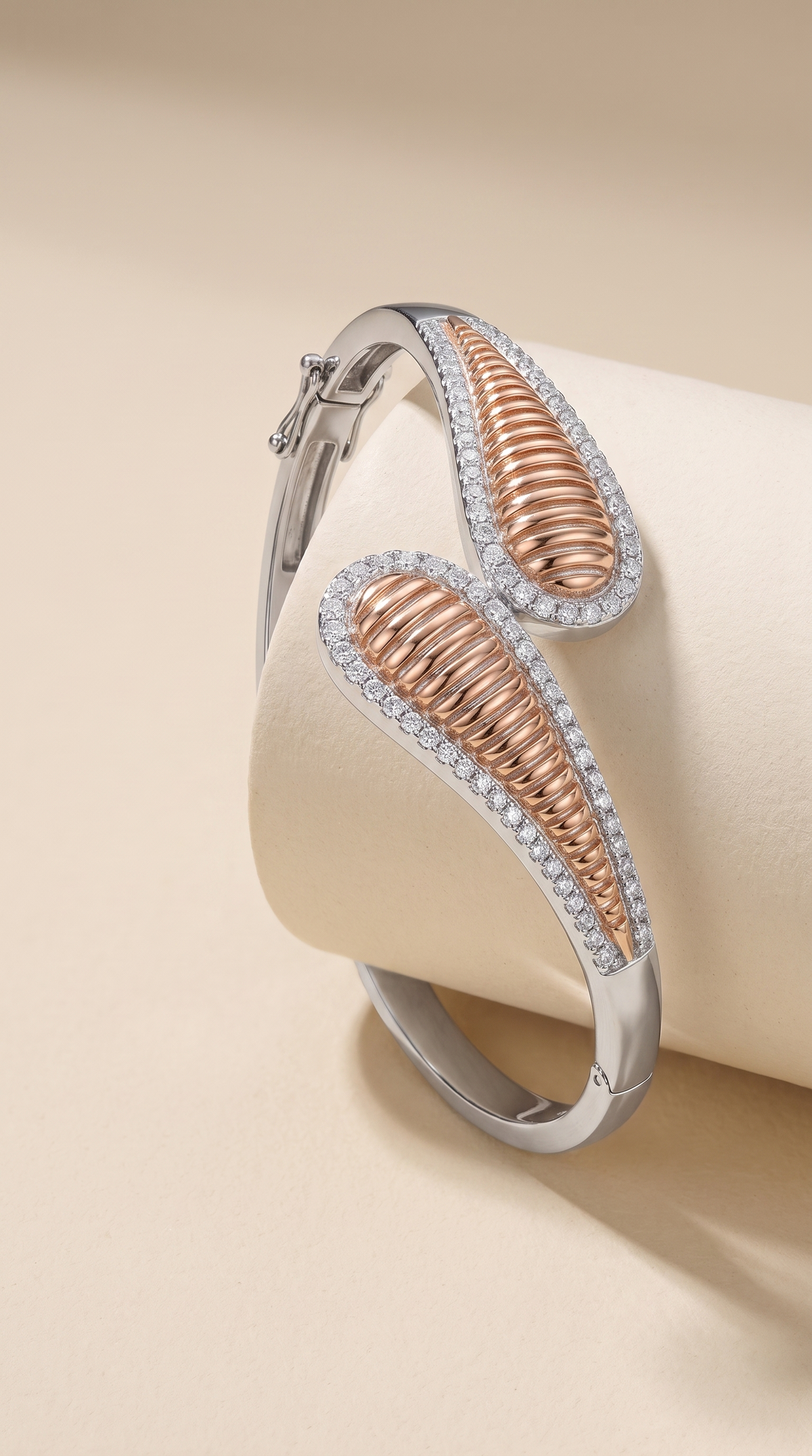 Whispering Petals Bypass Bangle