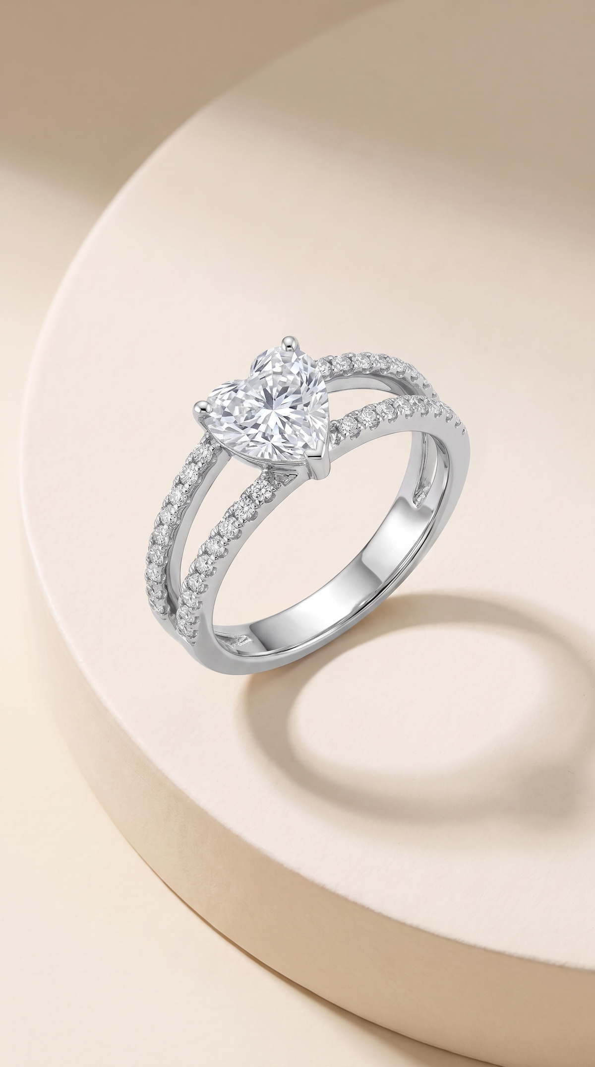 Endless Devotion Heart Solitaire Ring