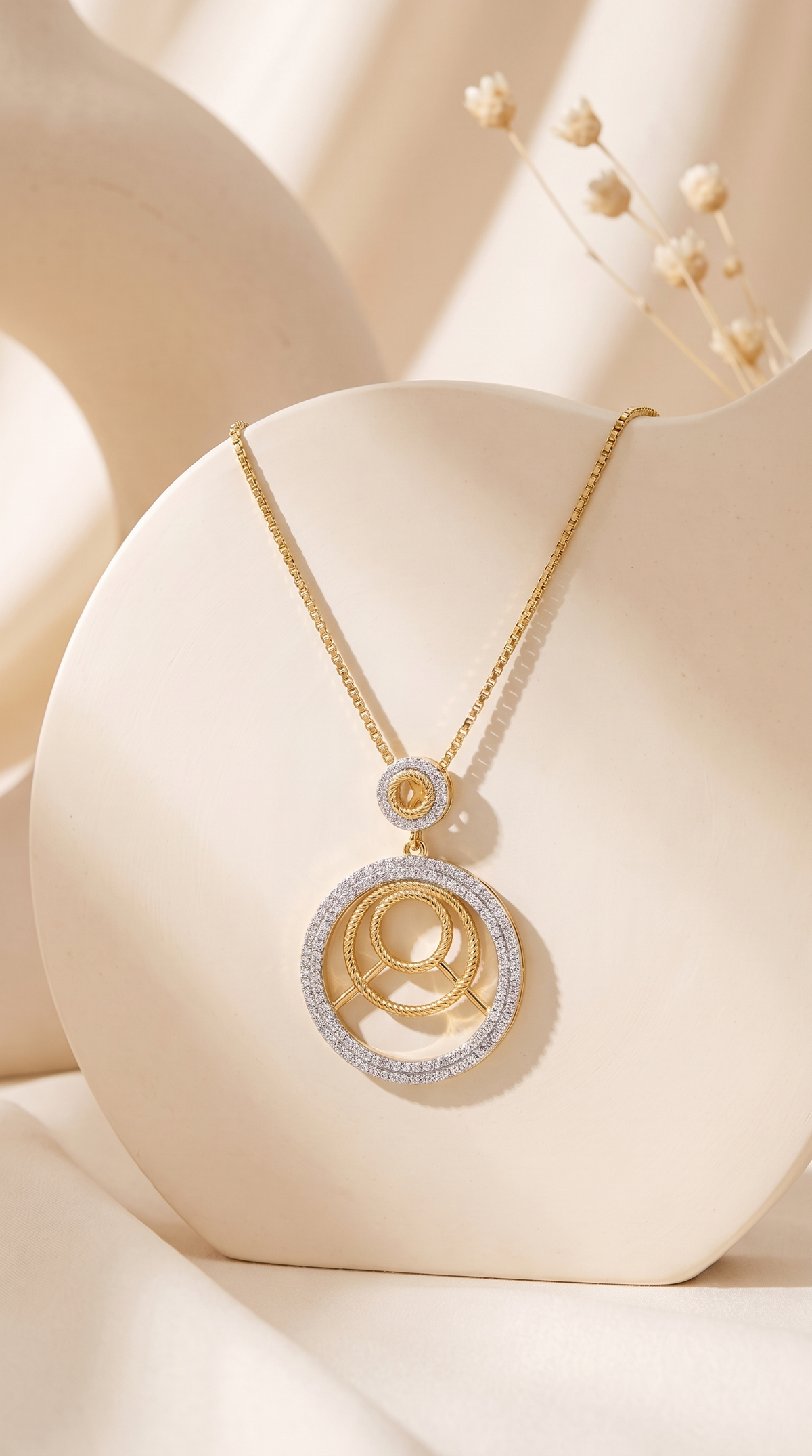 Celestial Concentric Harmony Pendant