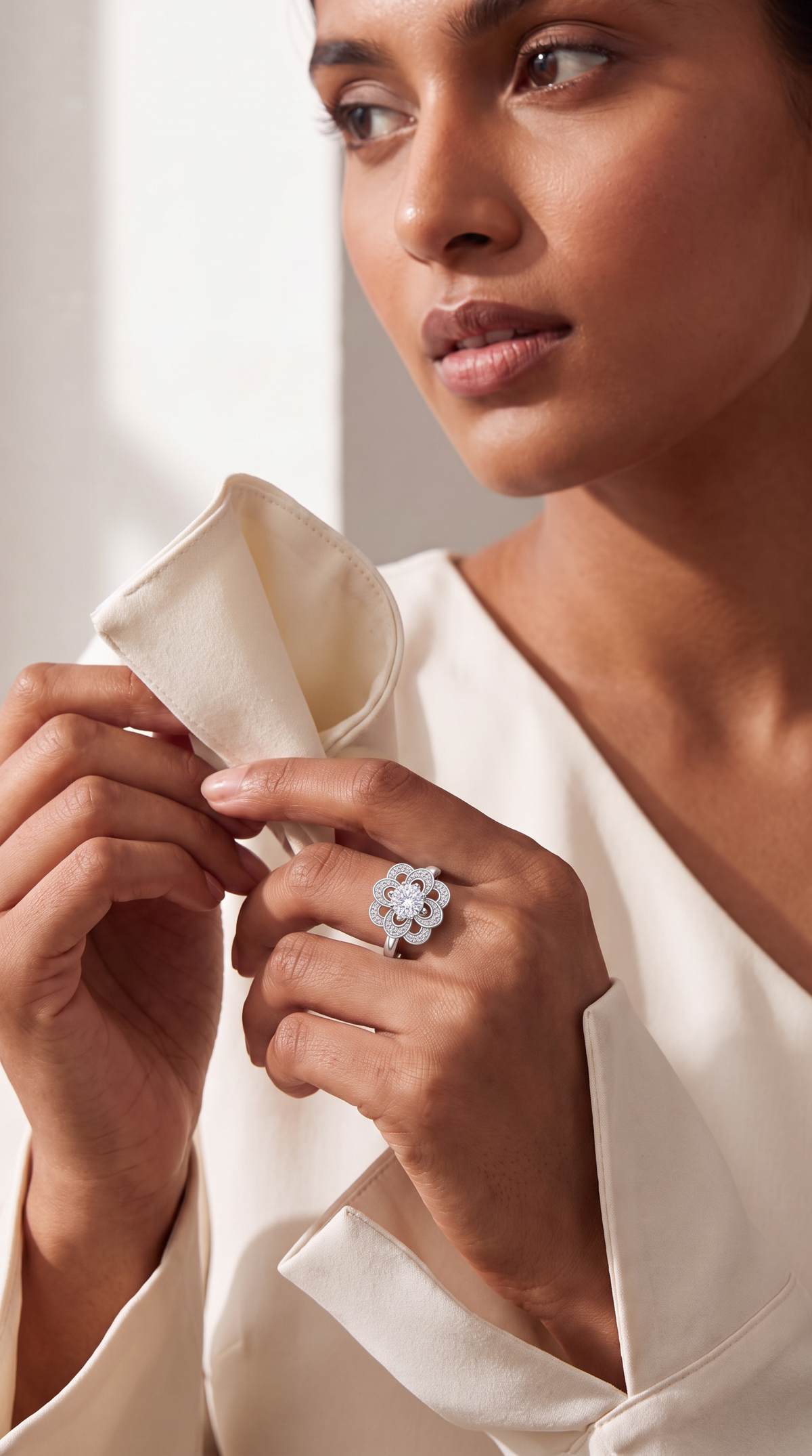 Blossoming Radiance Statement Ring