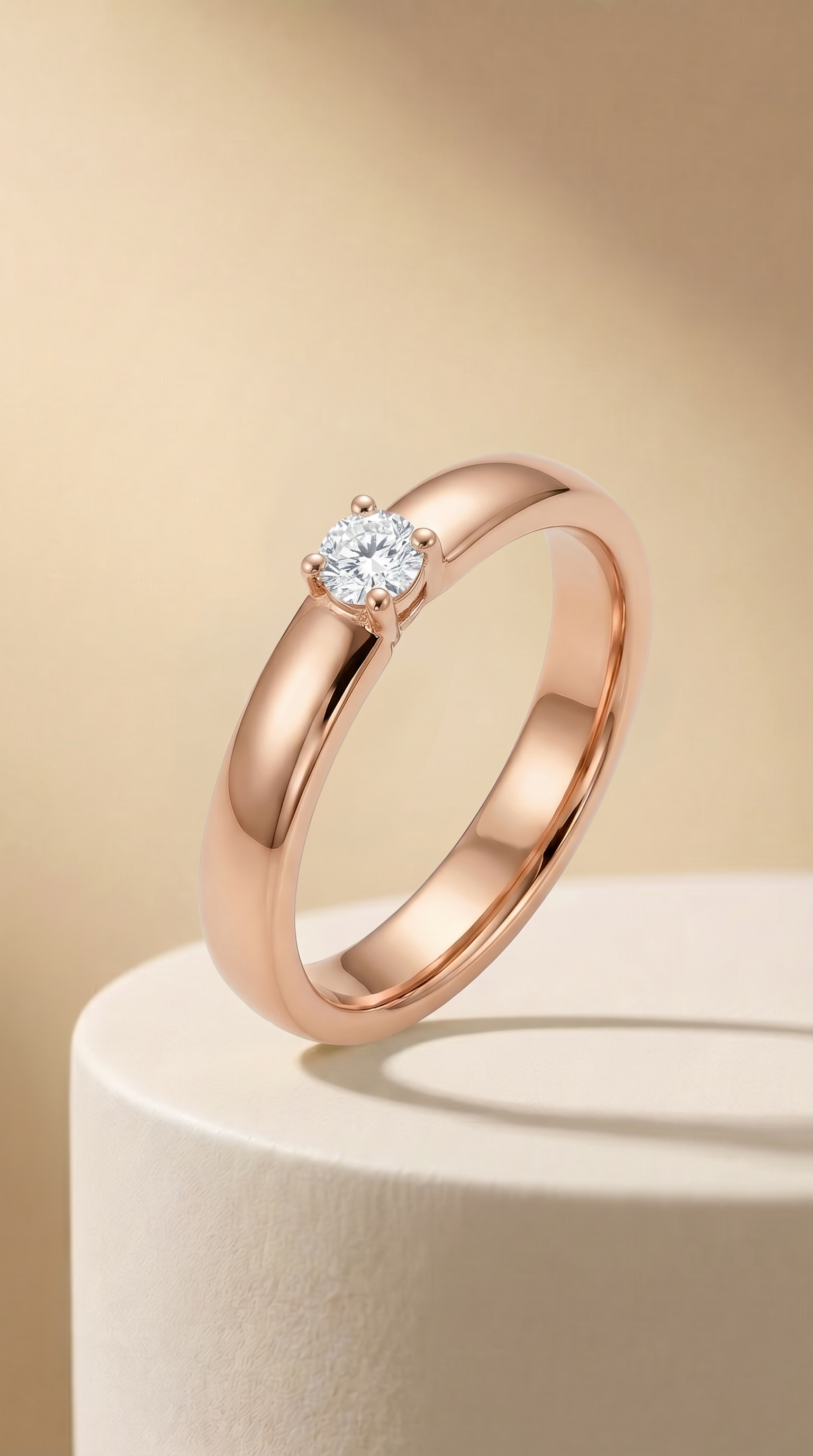 Blushing Promises Solitaire Ring