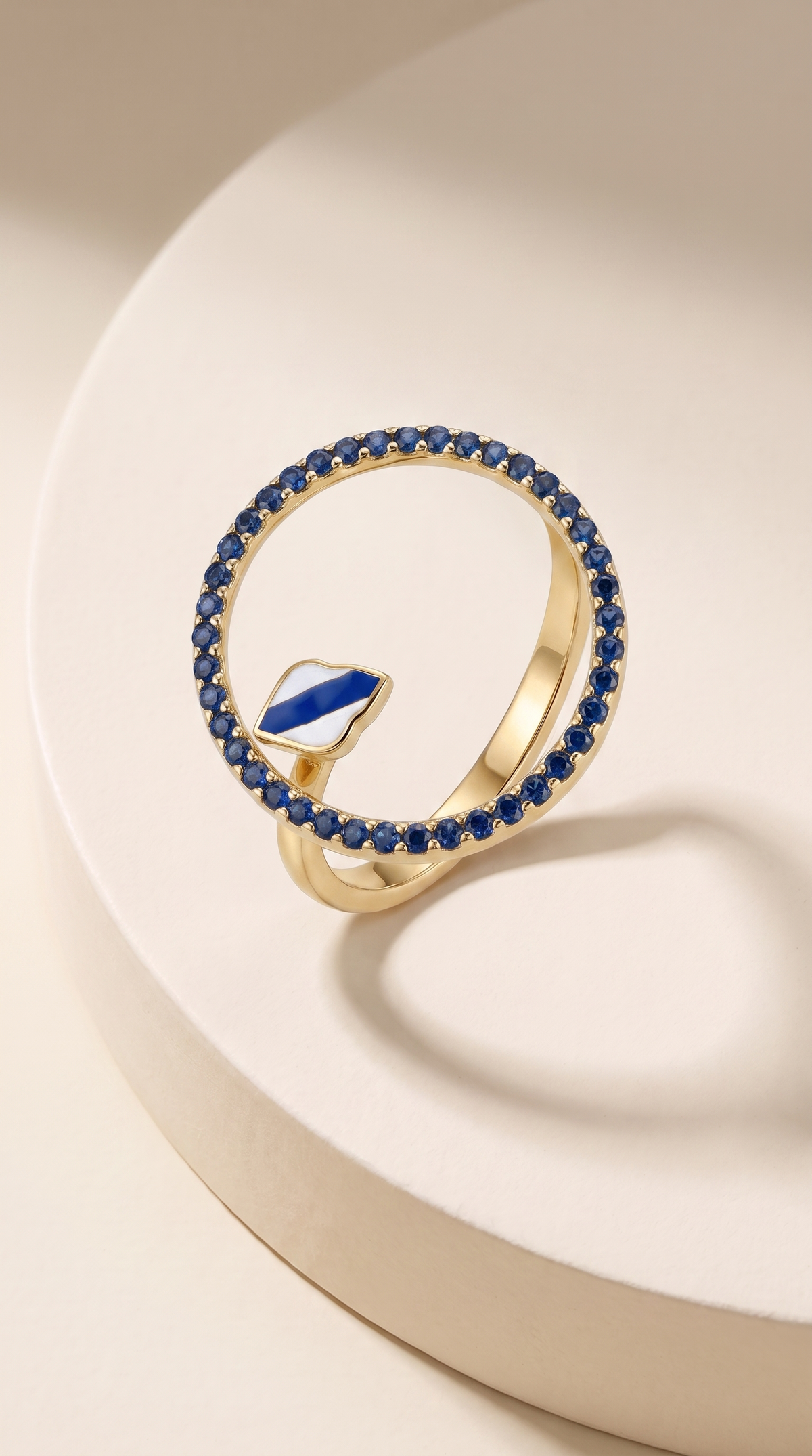Midnight Kiss Open Ring