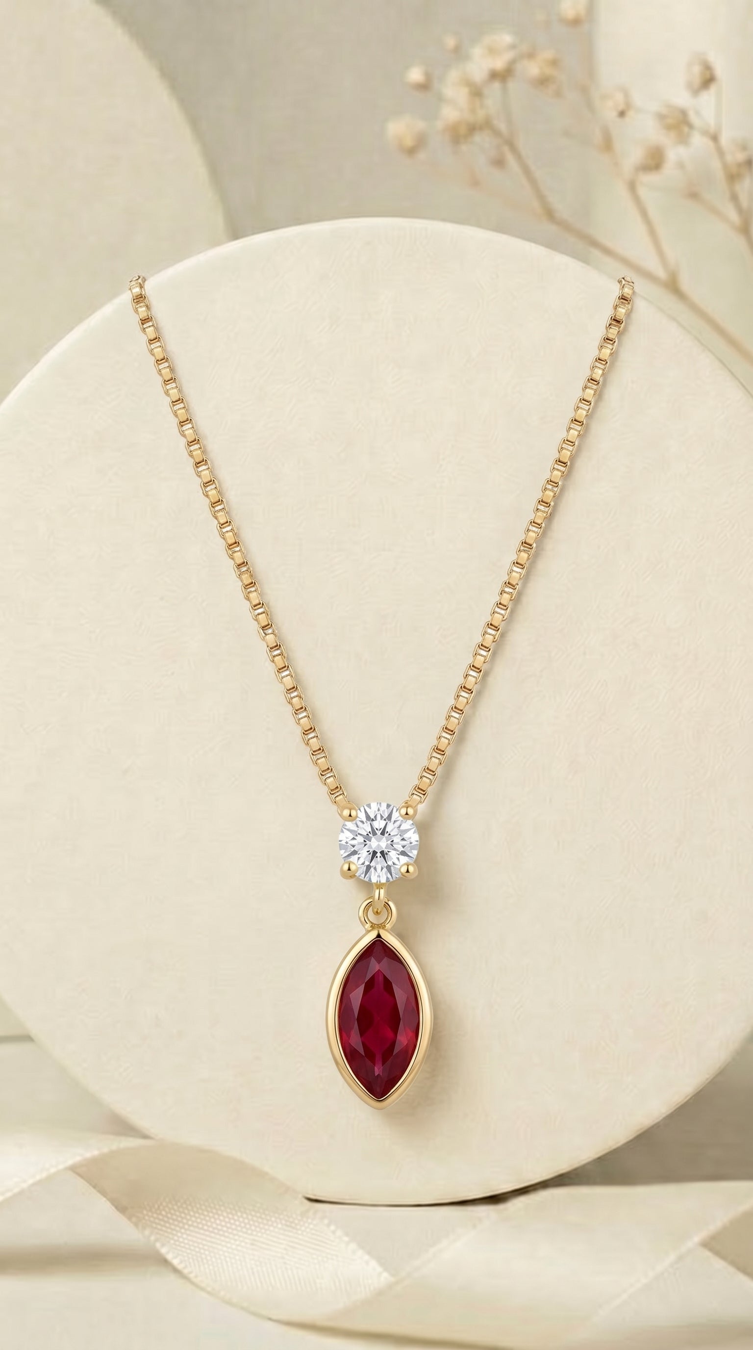 Scarlet Flame Passion Necklace
