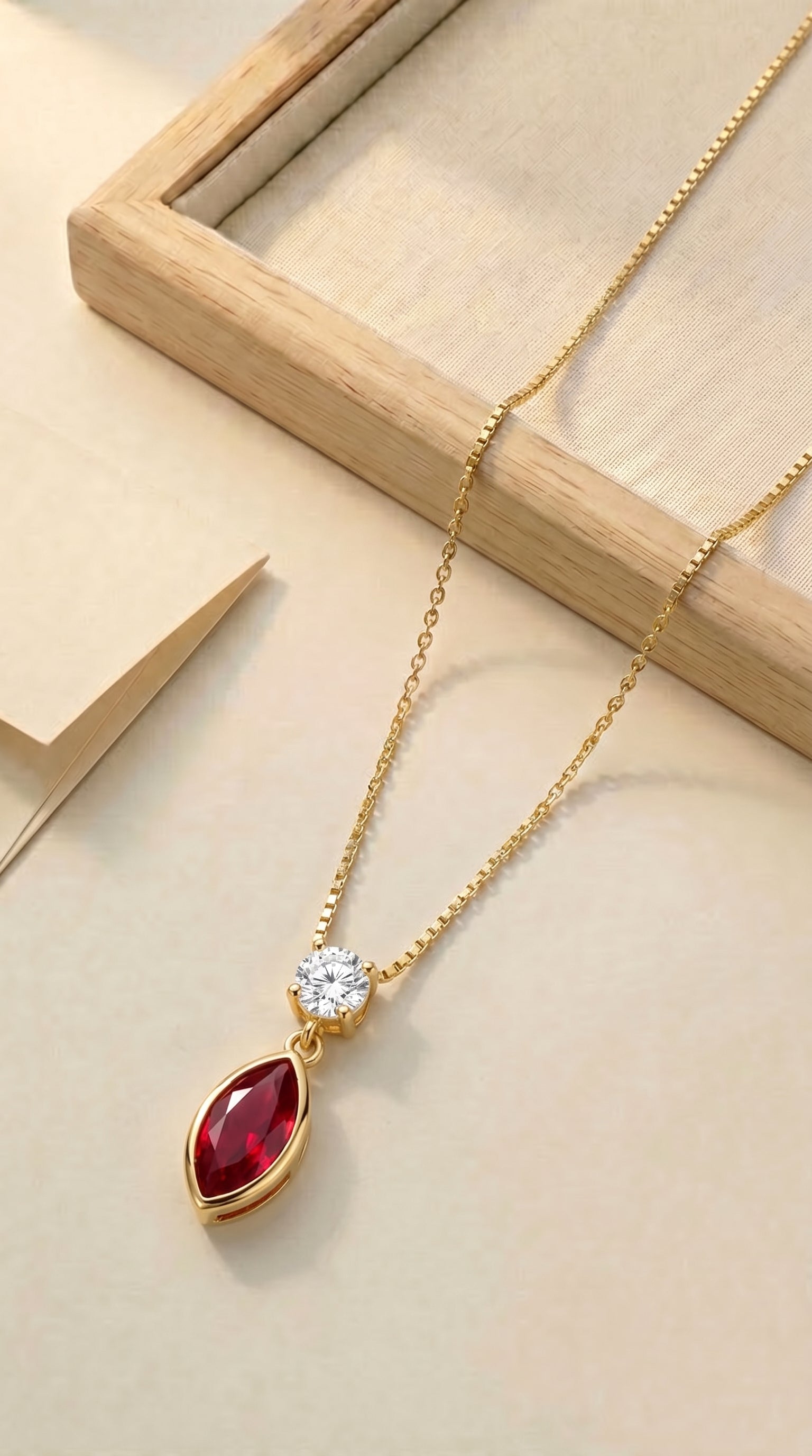 Scarlet Flame Passion Necklace