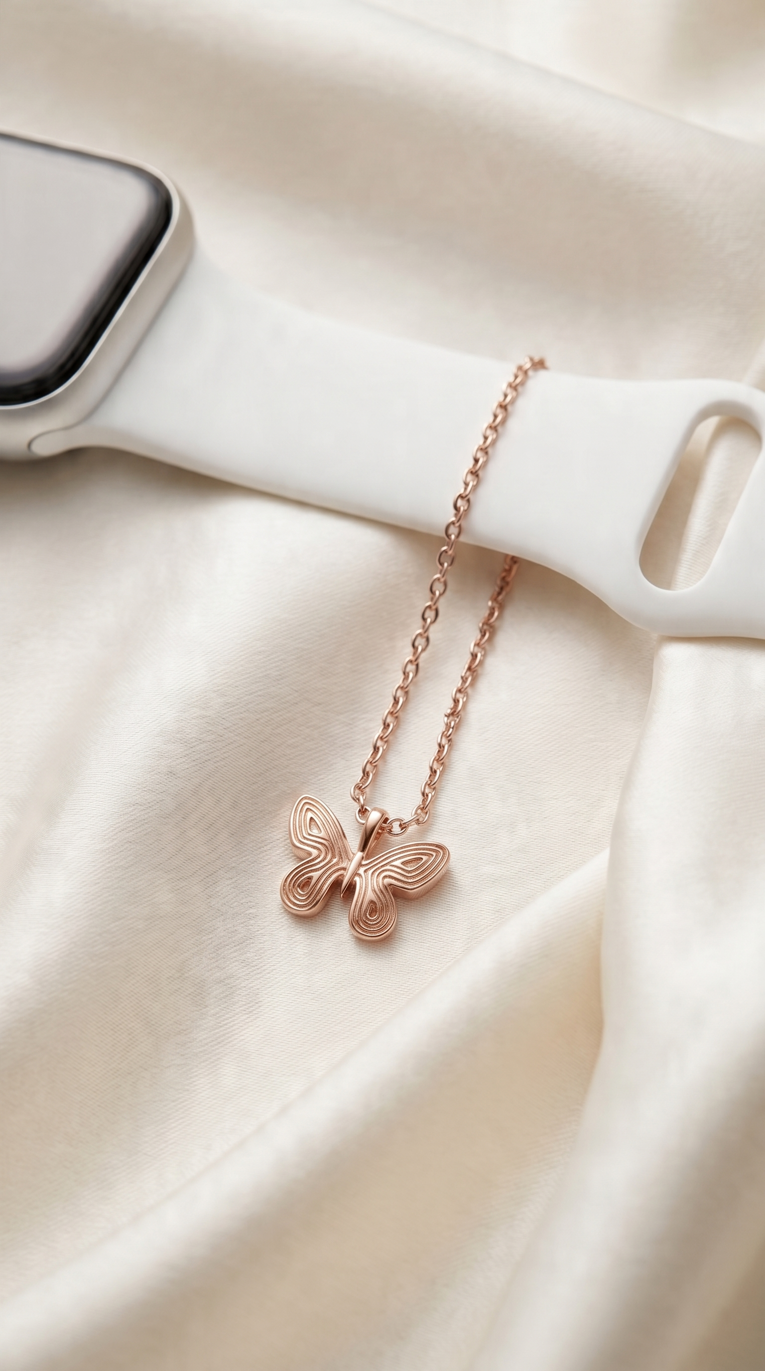 Metamorphosis Golden Butterfly Watch Charm