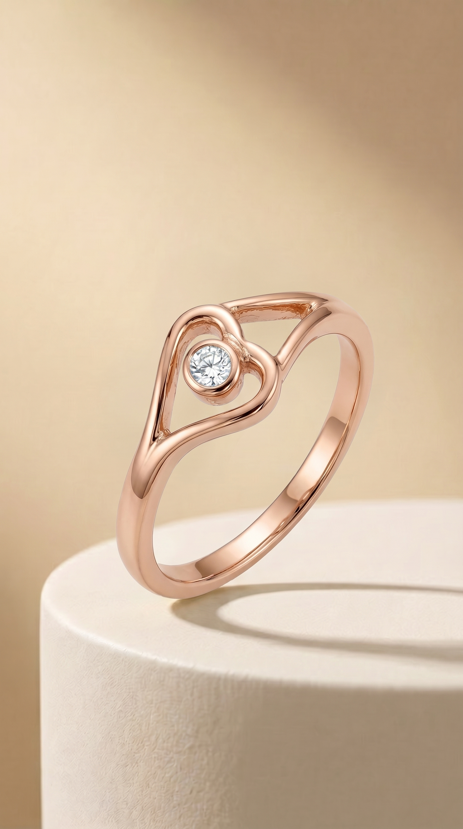 Heart's Center Promise Ring
