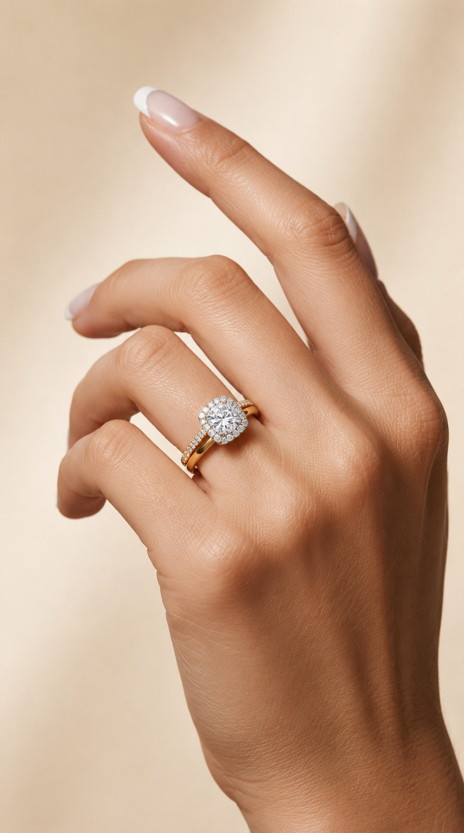 Queen's Court Solitaire Ring